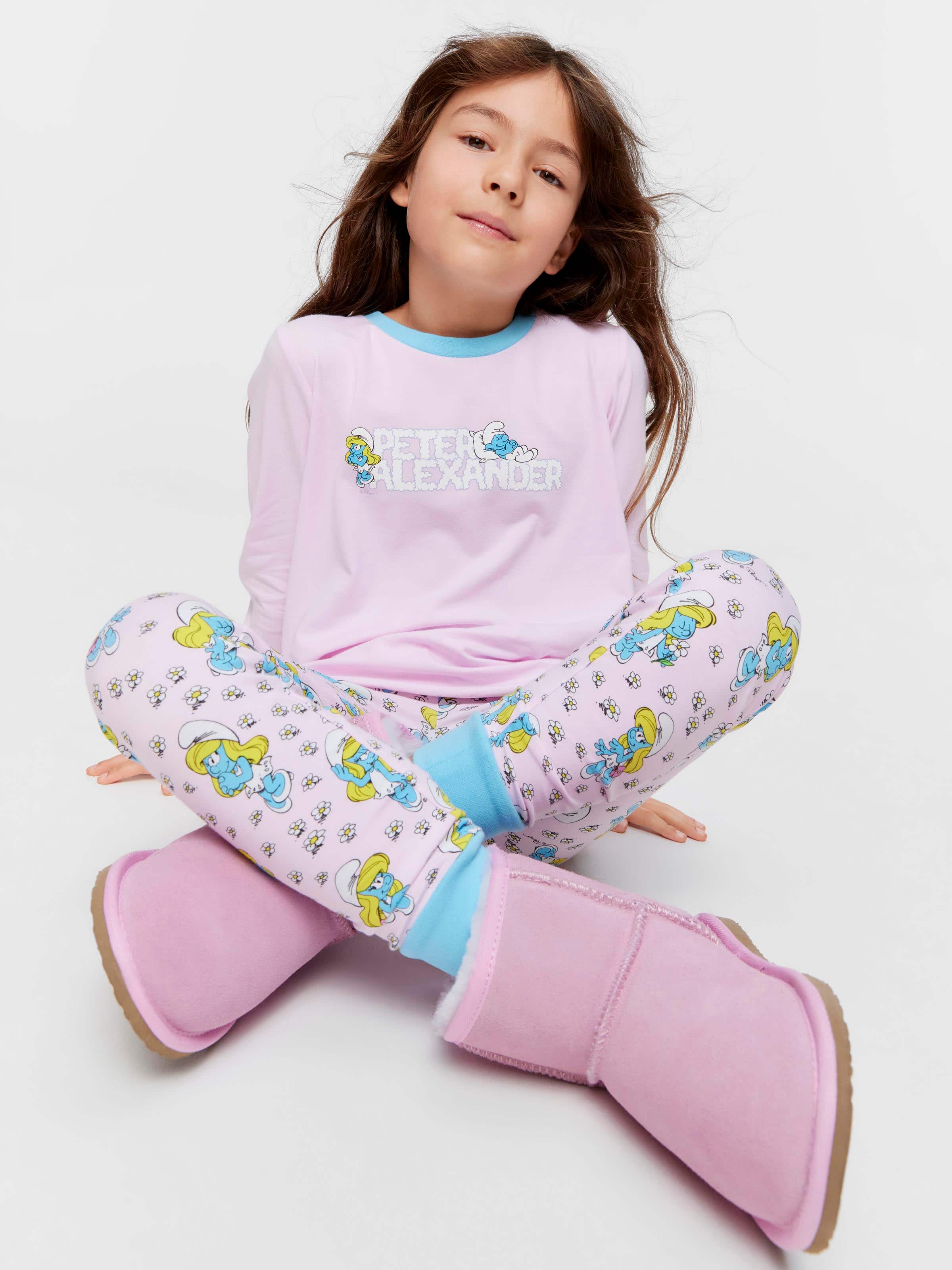Jnr Girls Smurfette Pj Set