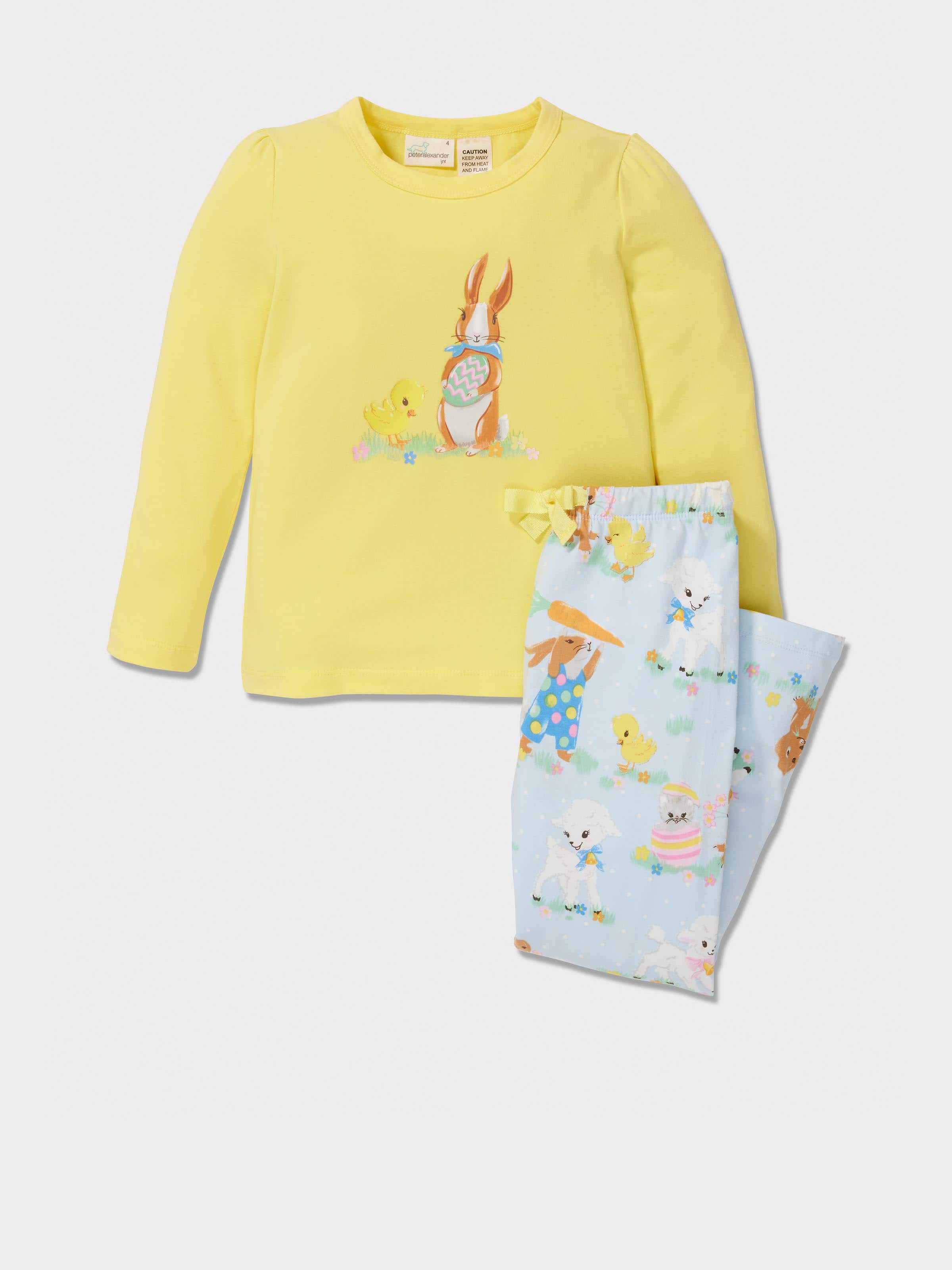 Jnr Girls Easter Print Pj Set