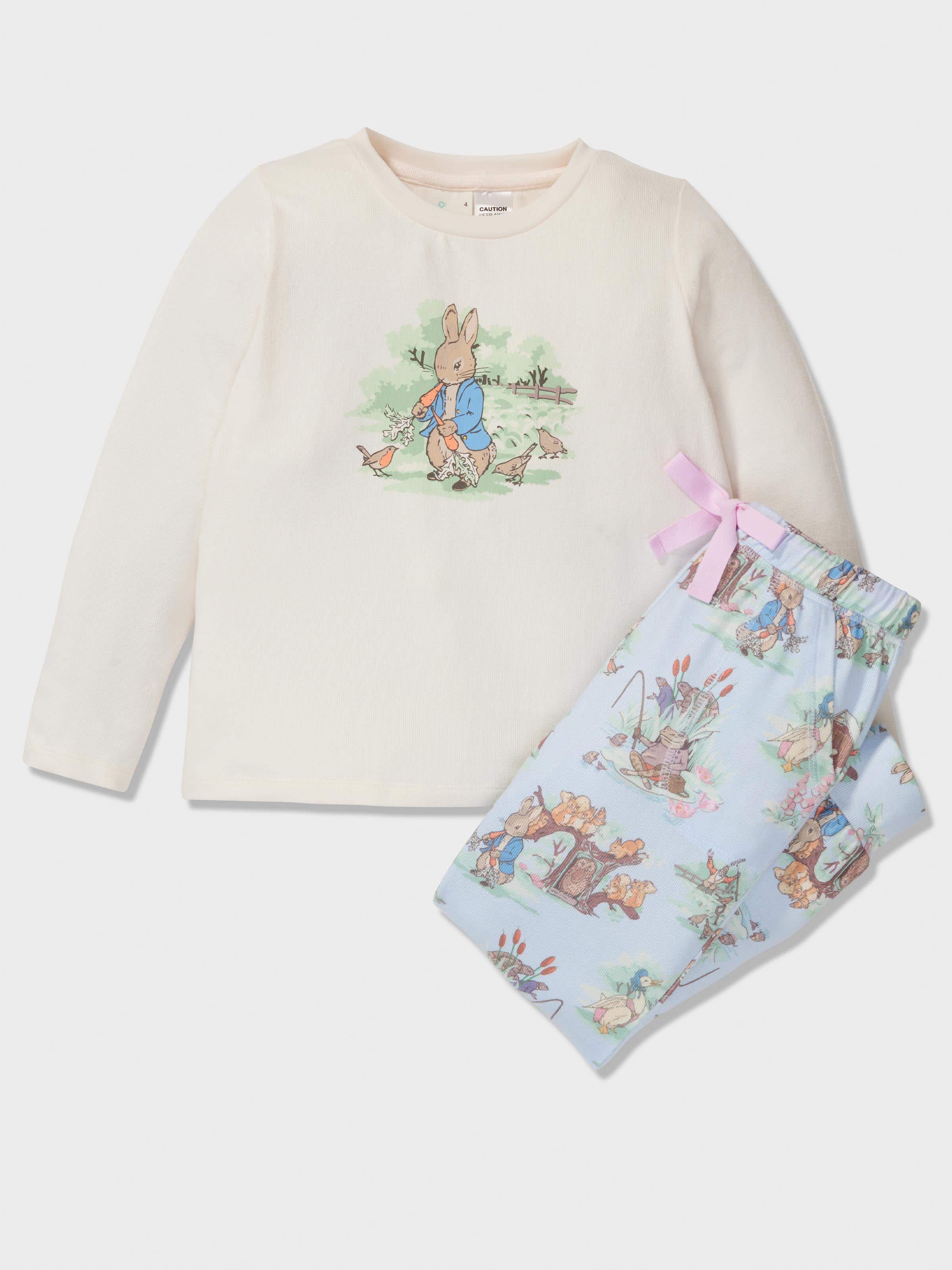 Girls Peter Rabbit Plush Pj Set