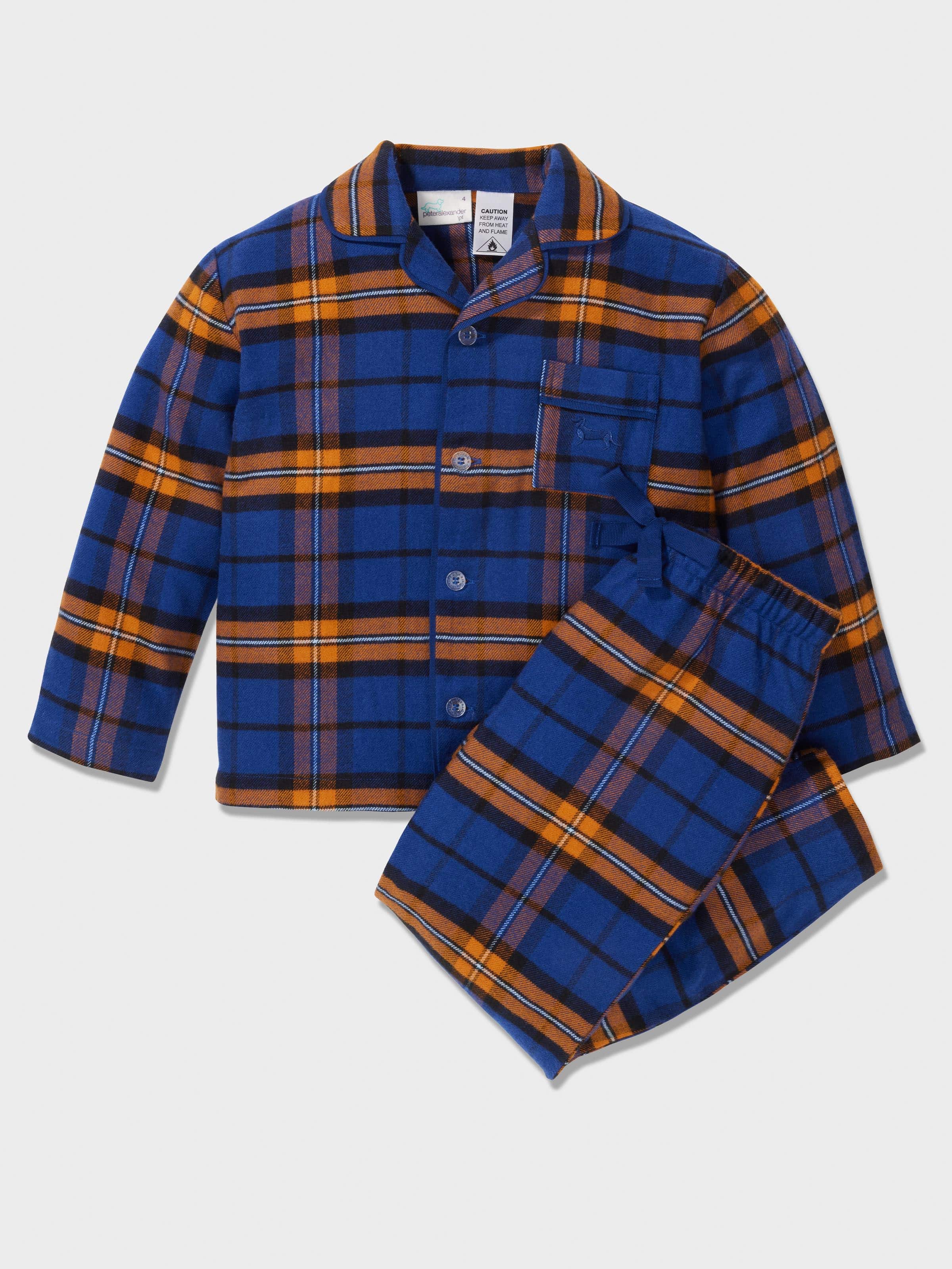 Boys Flannel Check Pj Set