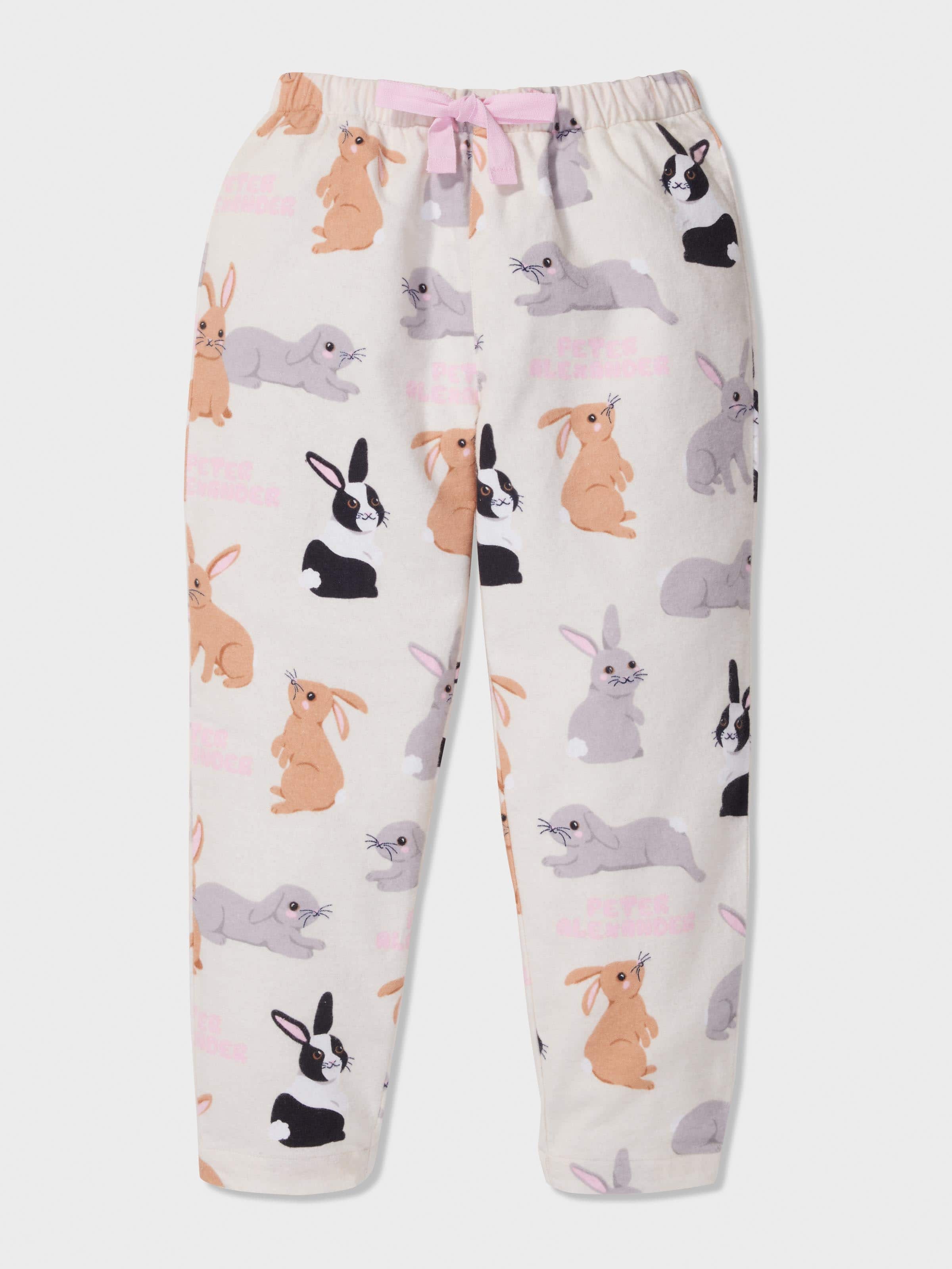 Girls Wild Bunny Classic Pj Set