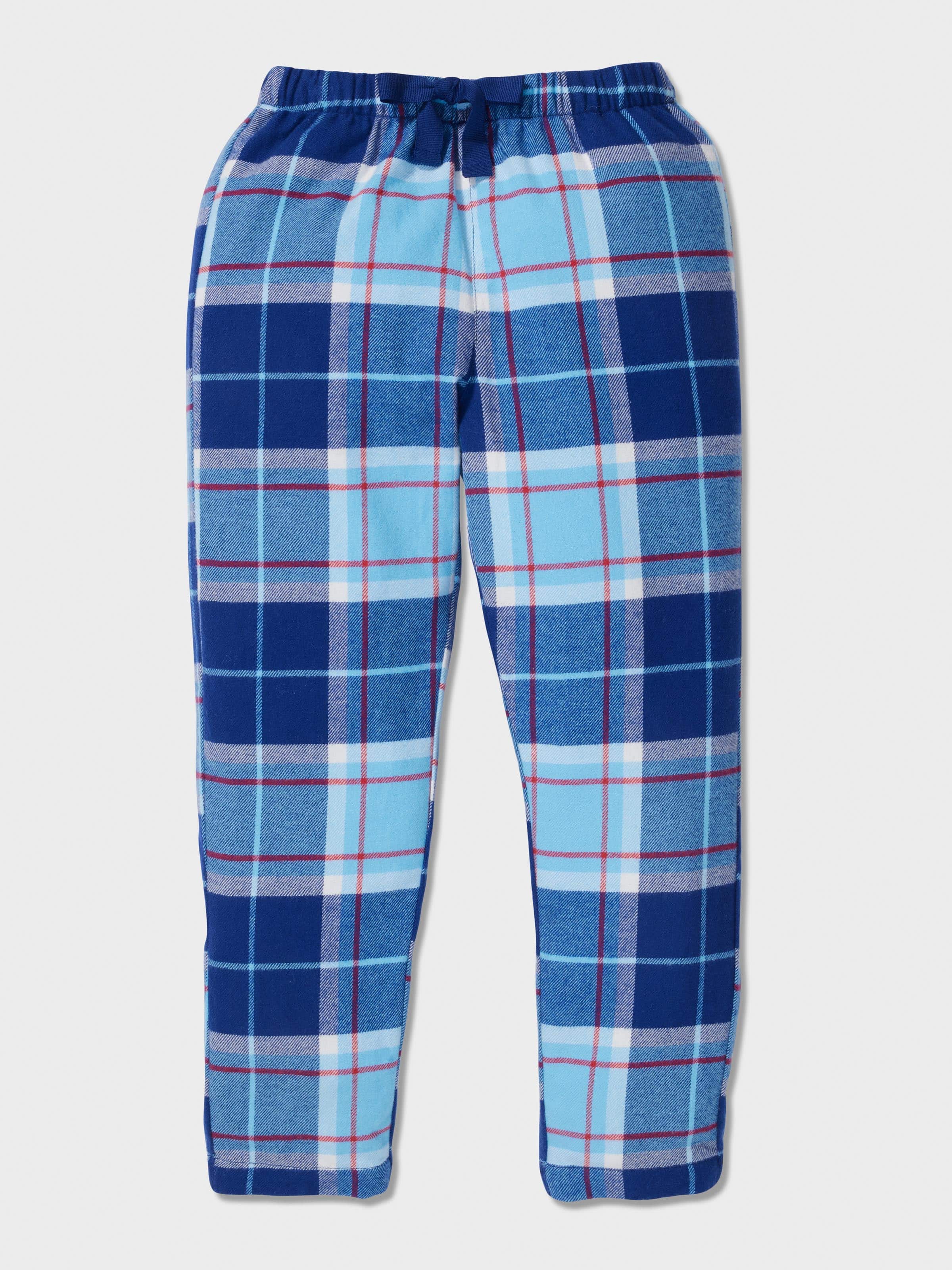Jnr Boys Blue Check Pj Set