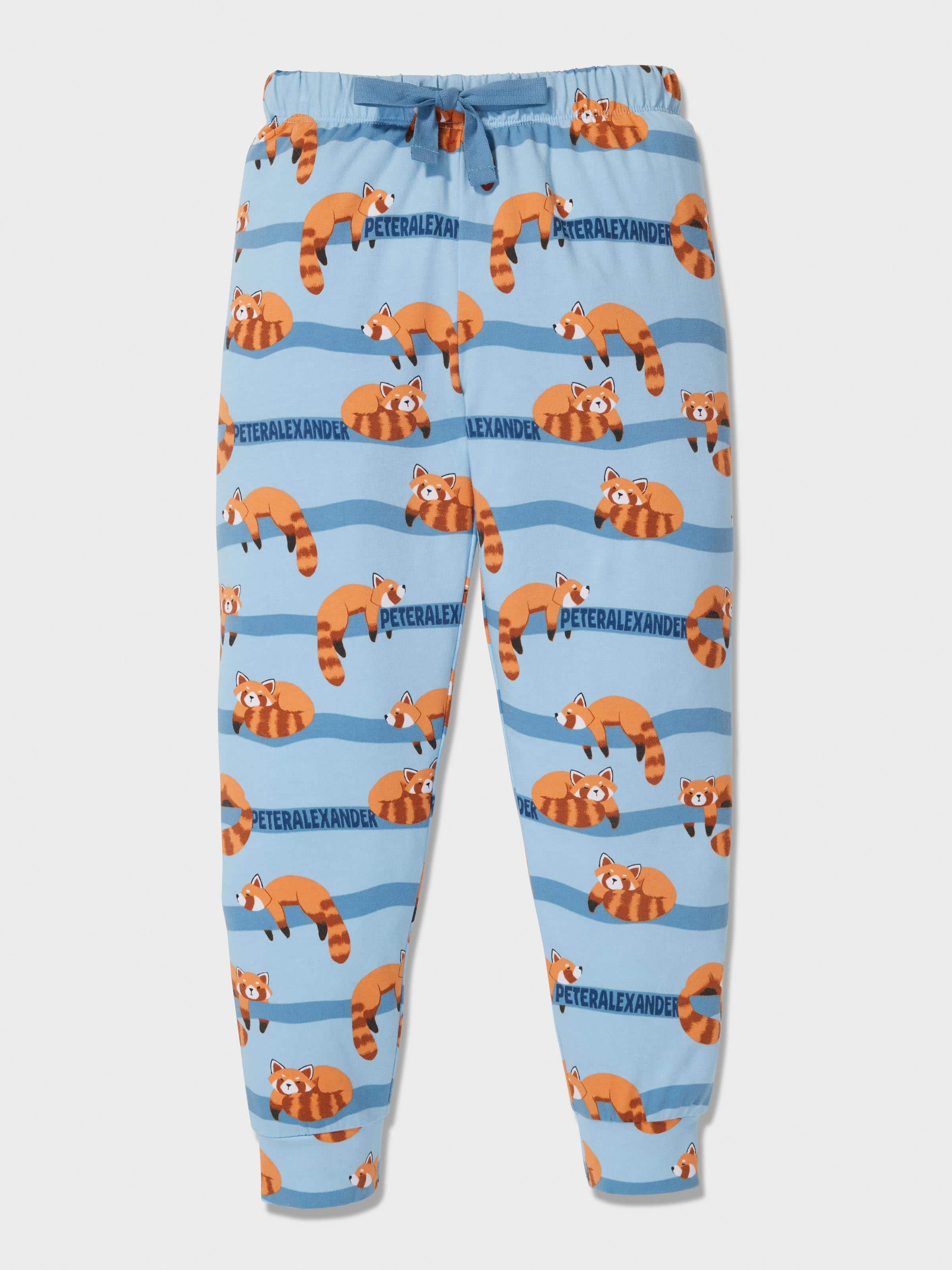 Jnr Boys Red Panda Pj Set