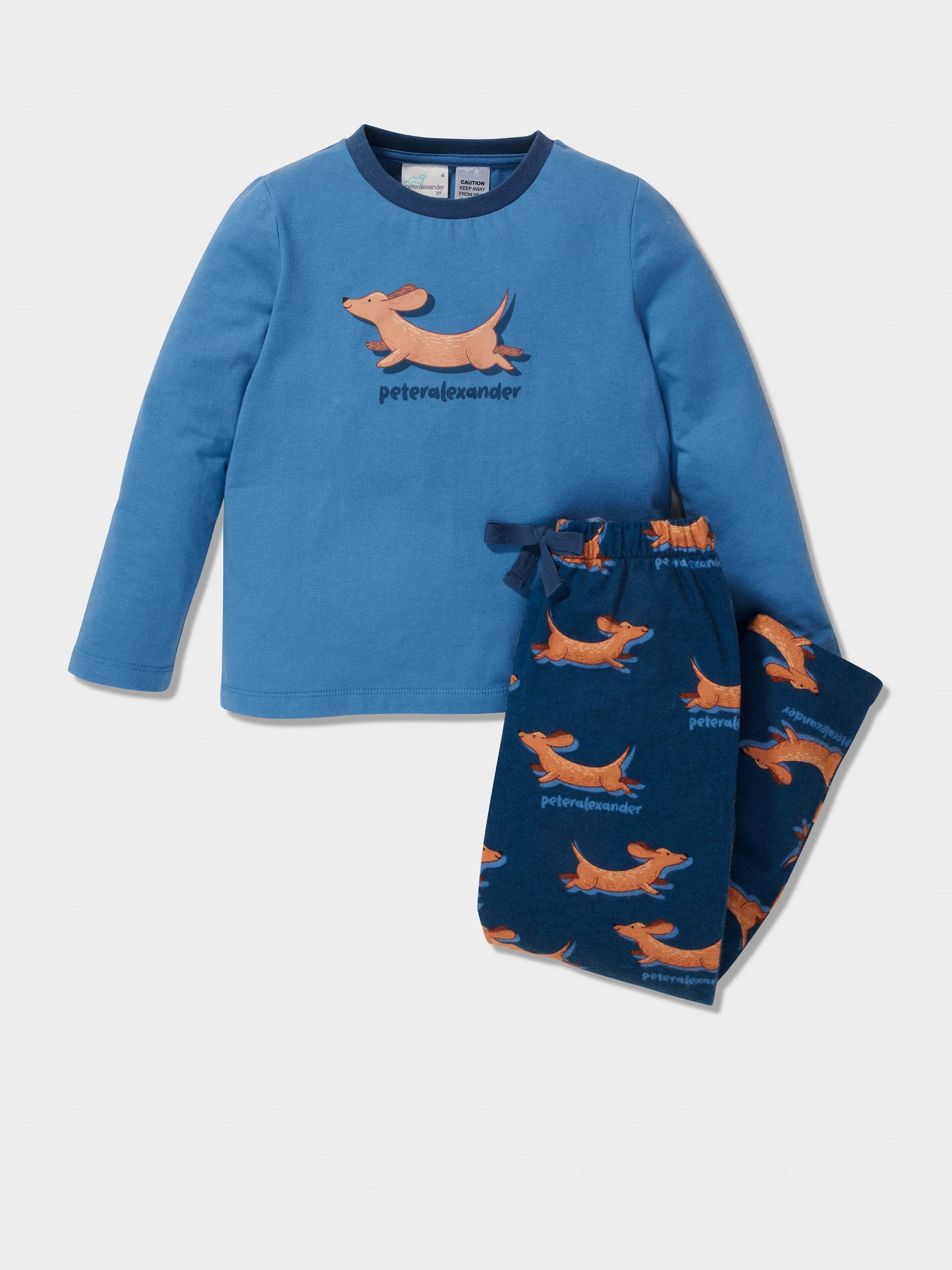 Jnr Boys Blue Penny Pj Set