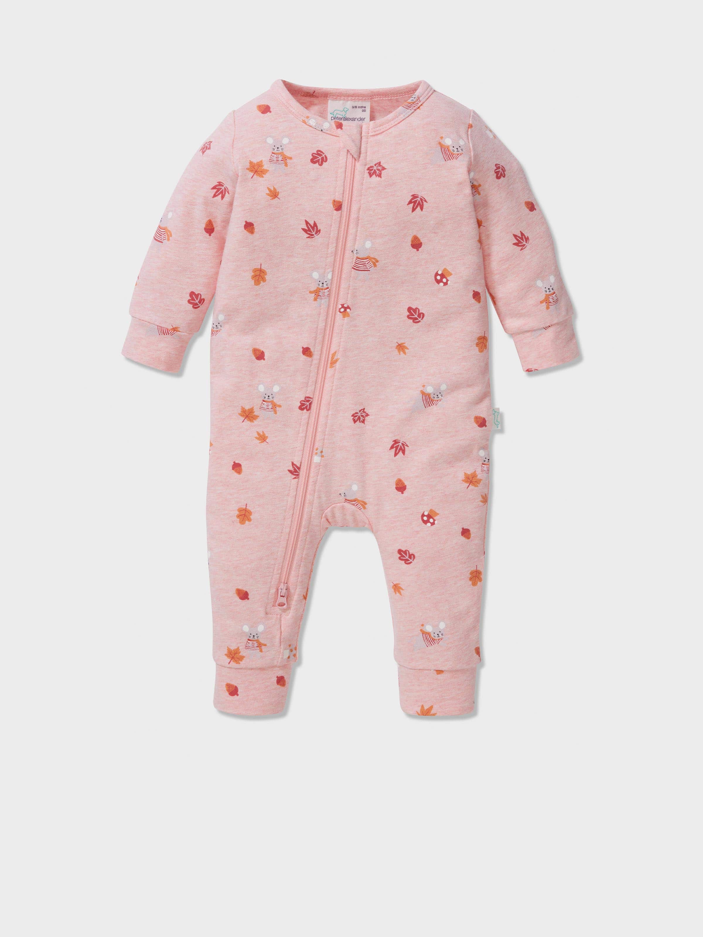 Baby Organic Autumn Print Onesie