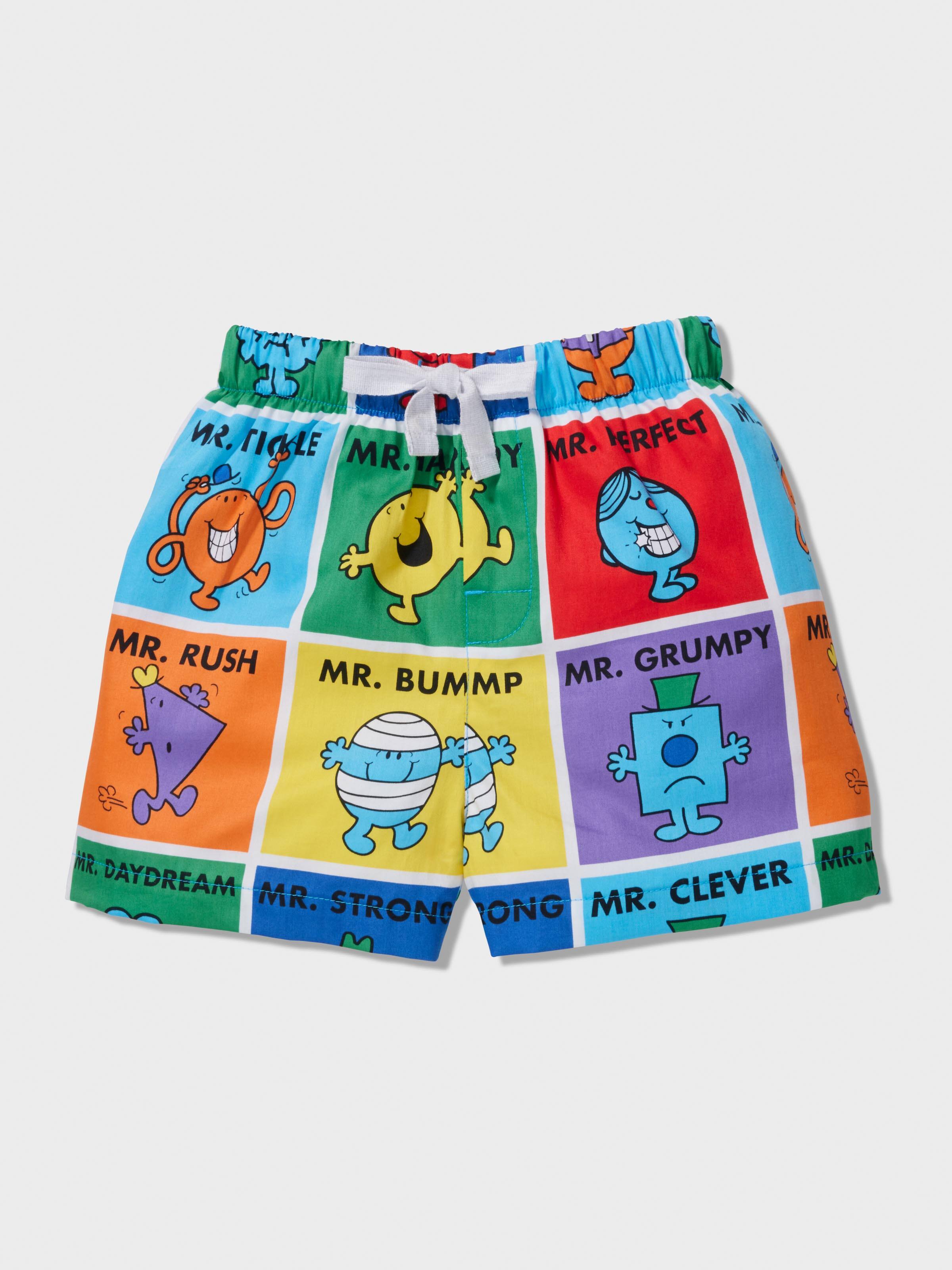 Jnr Boys Mr Men Short Pj Set