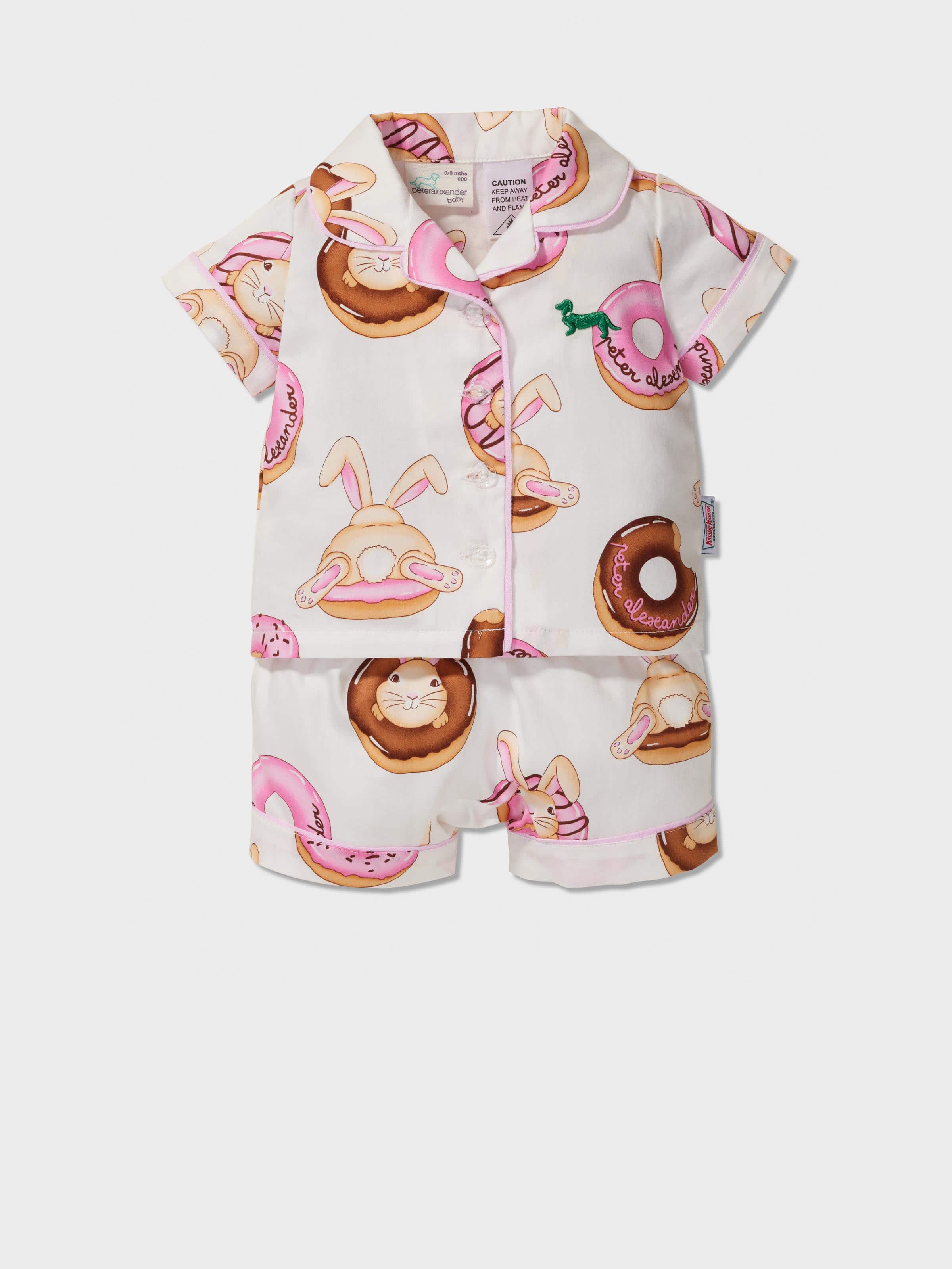 Baby Girls Krispy Kreme Classic Shortie Pj Set