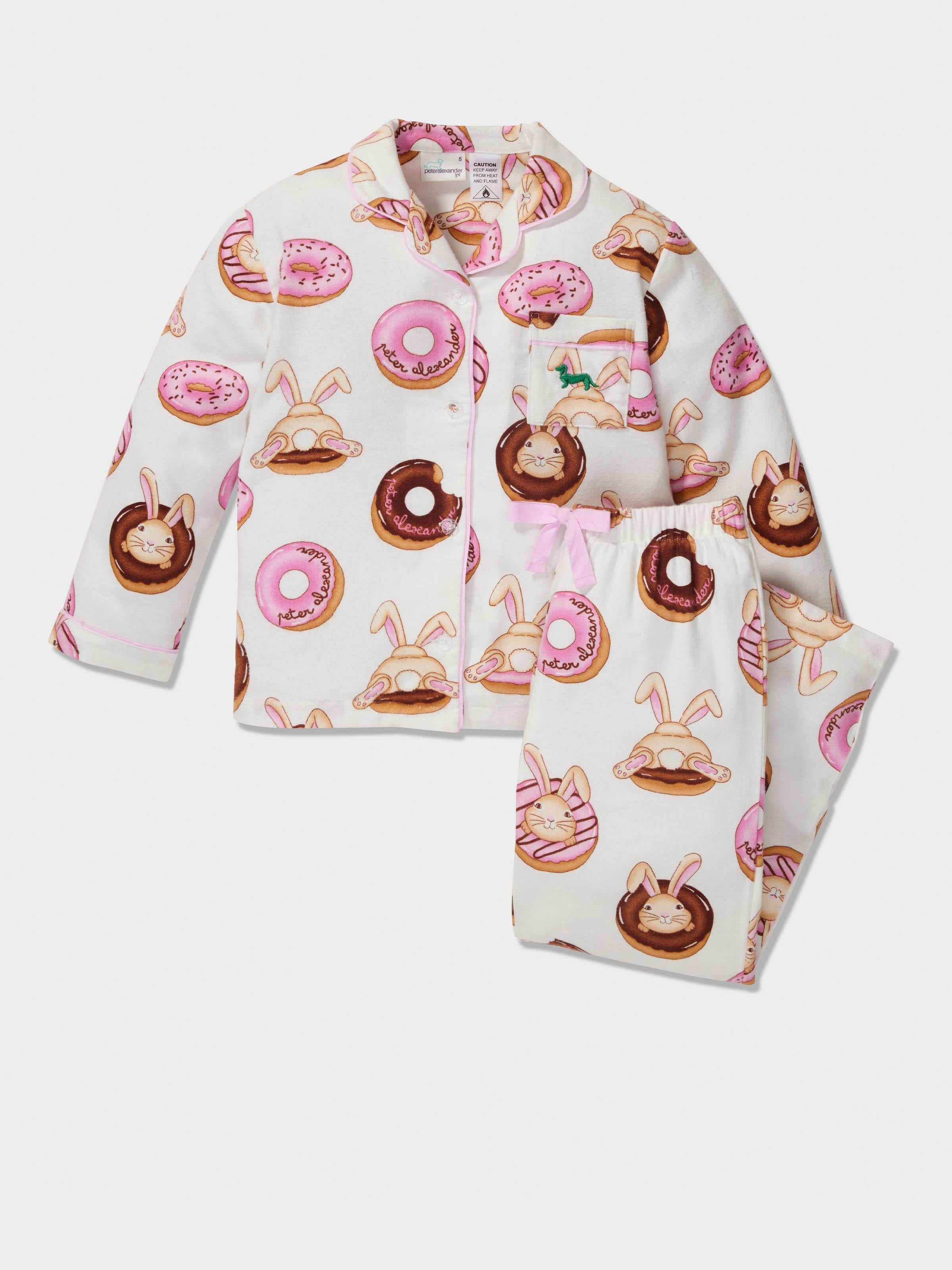 Jnr Girls Krispy Kreme Bunny Bamboo Flannelette Classic Pj Set