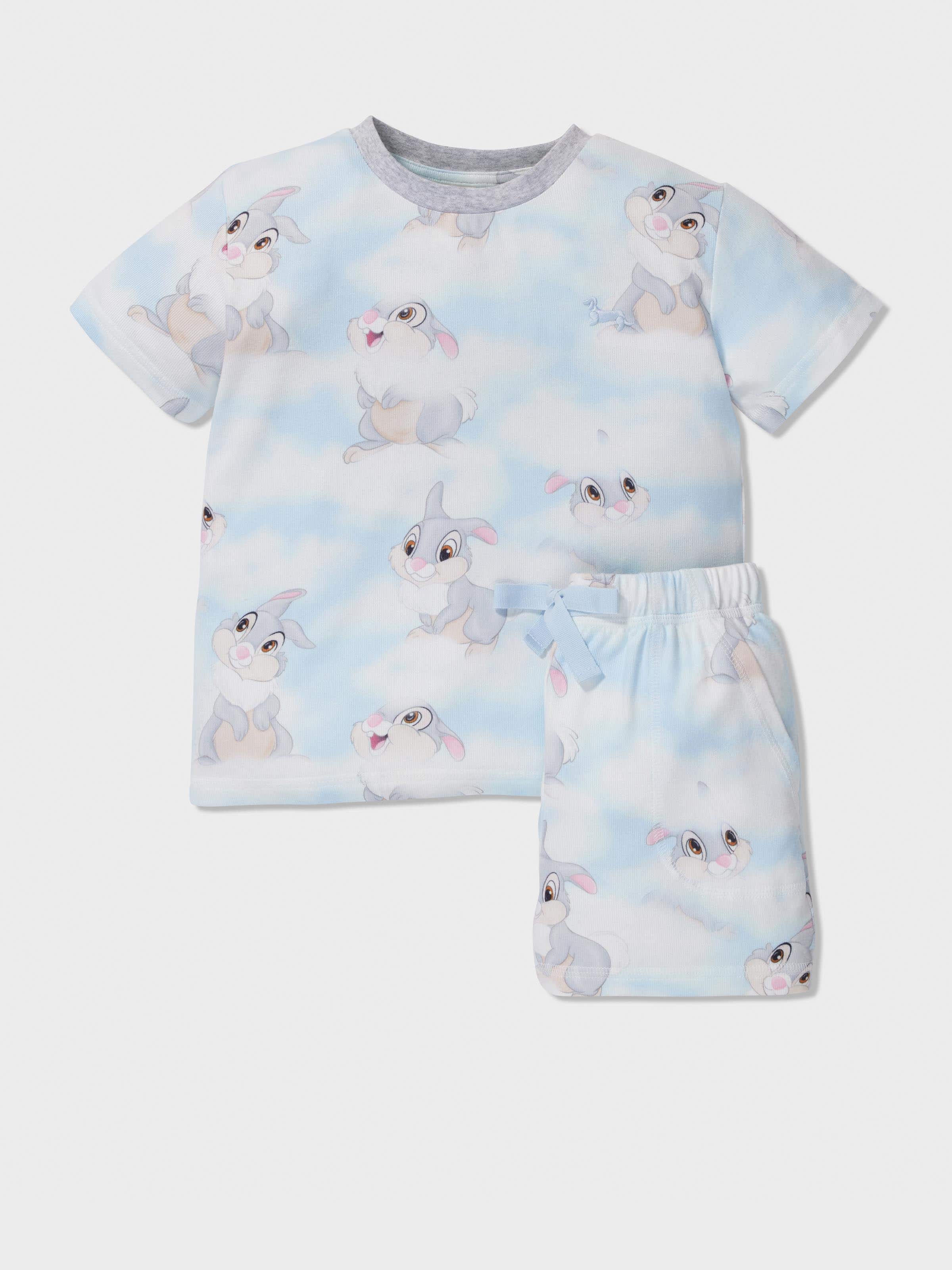 Jnr Kids Thumper Clouds Shortie Pj Set