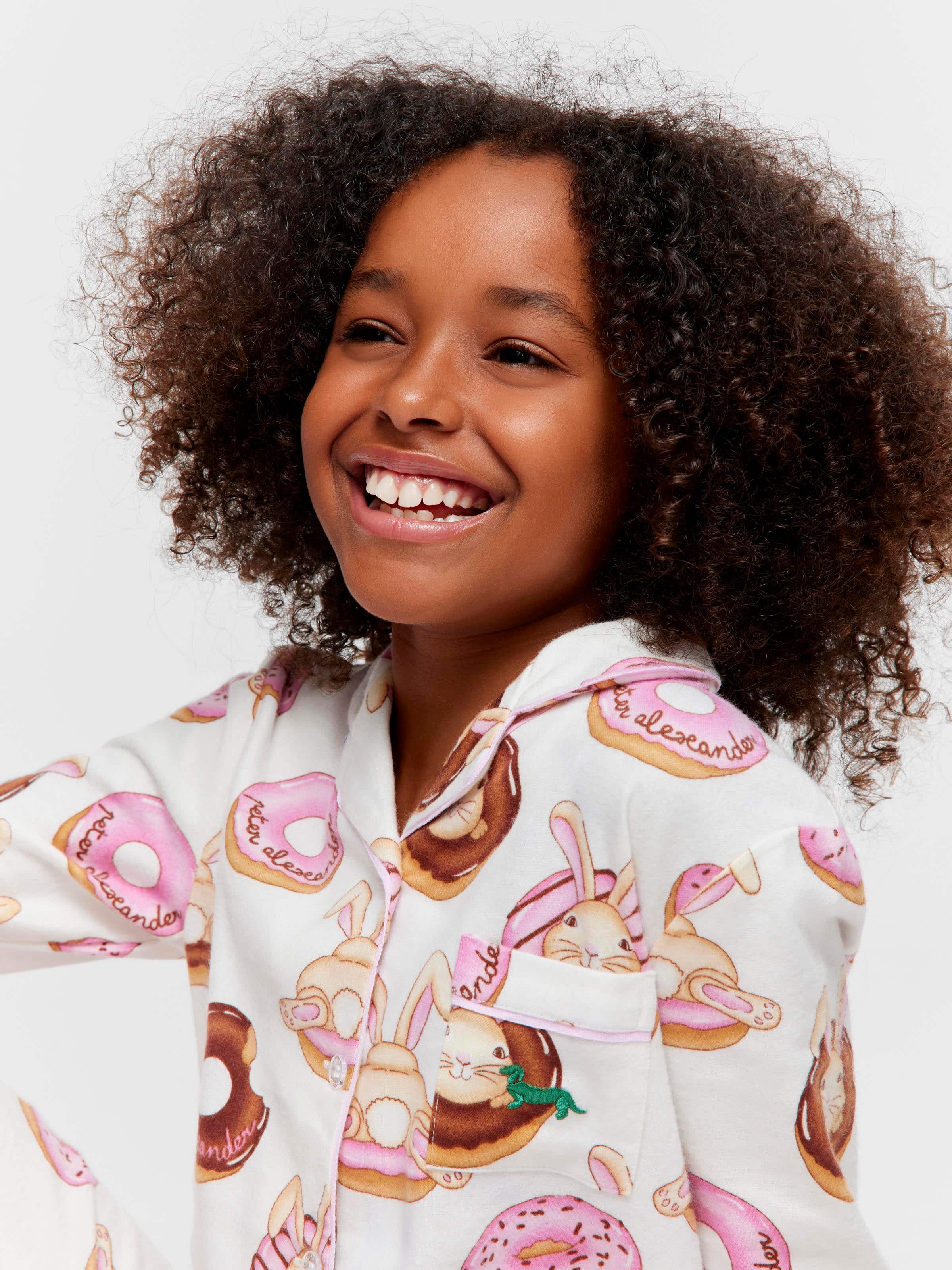 Girls Krispy Kreme Bunny Bamboo Flannelette Classic Pj Set