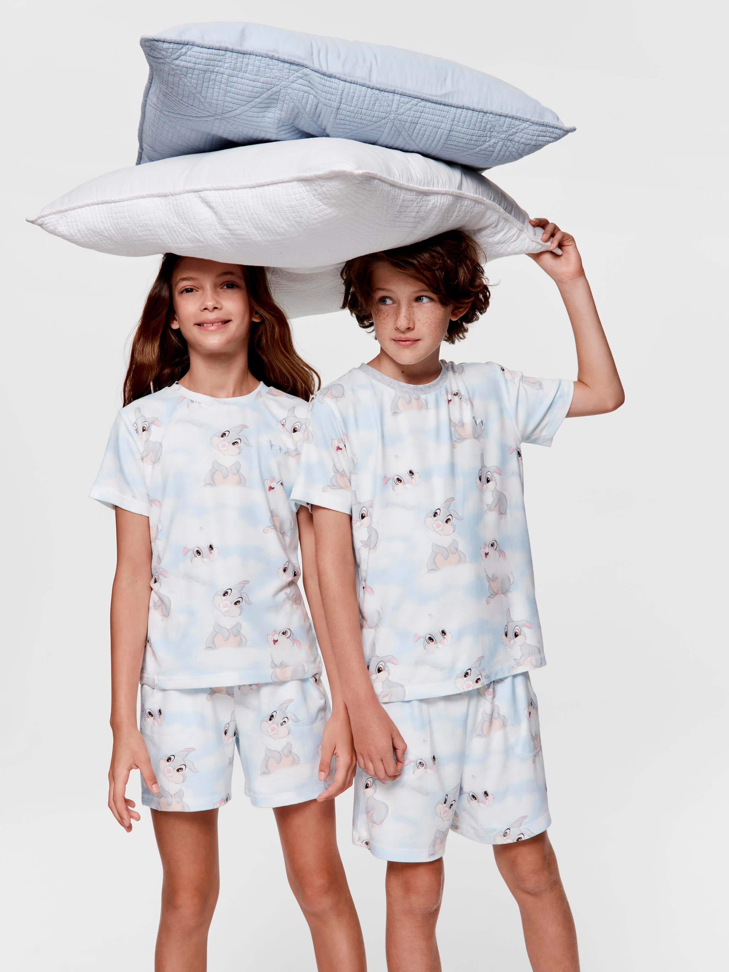 Kids Thumper Clouds Shortie Pj Set