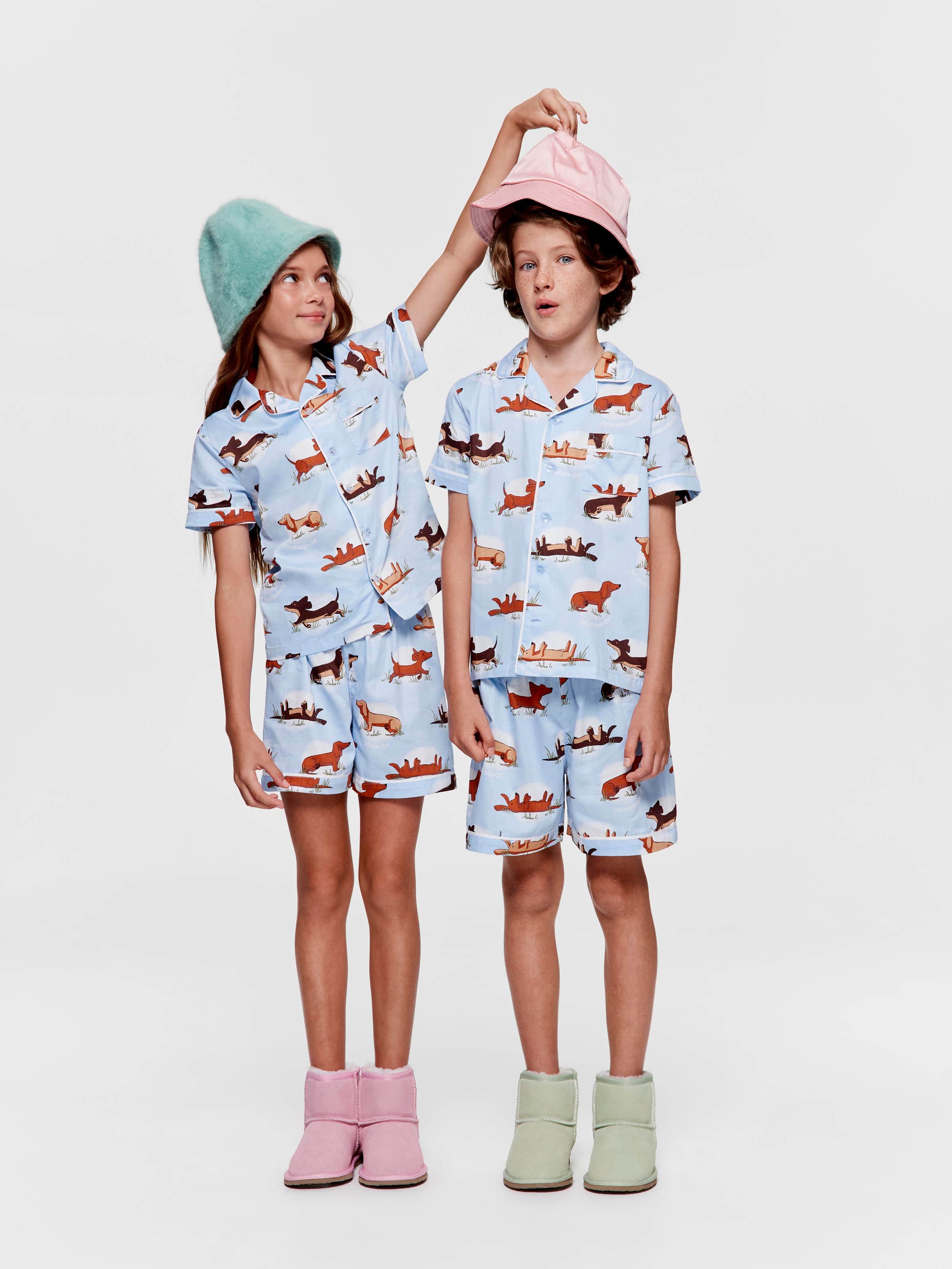 Kids Penny Print Classic Shortie Pj Set