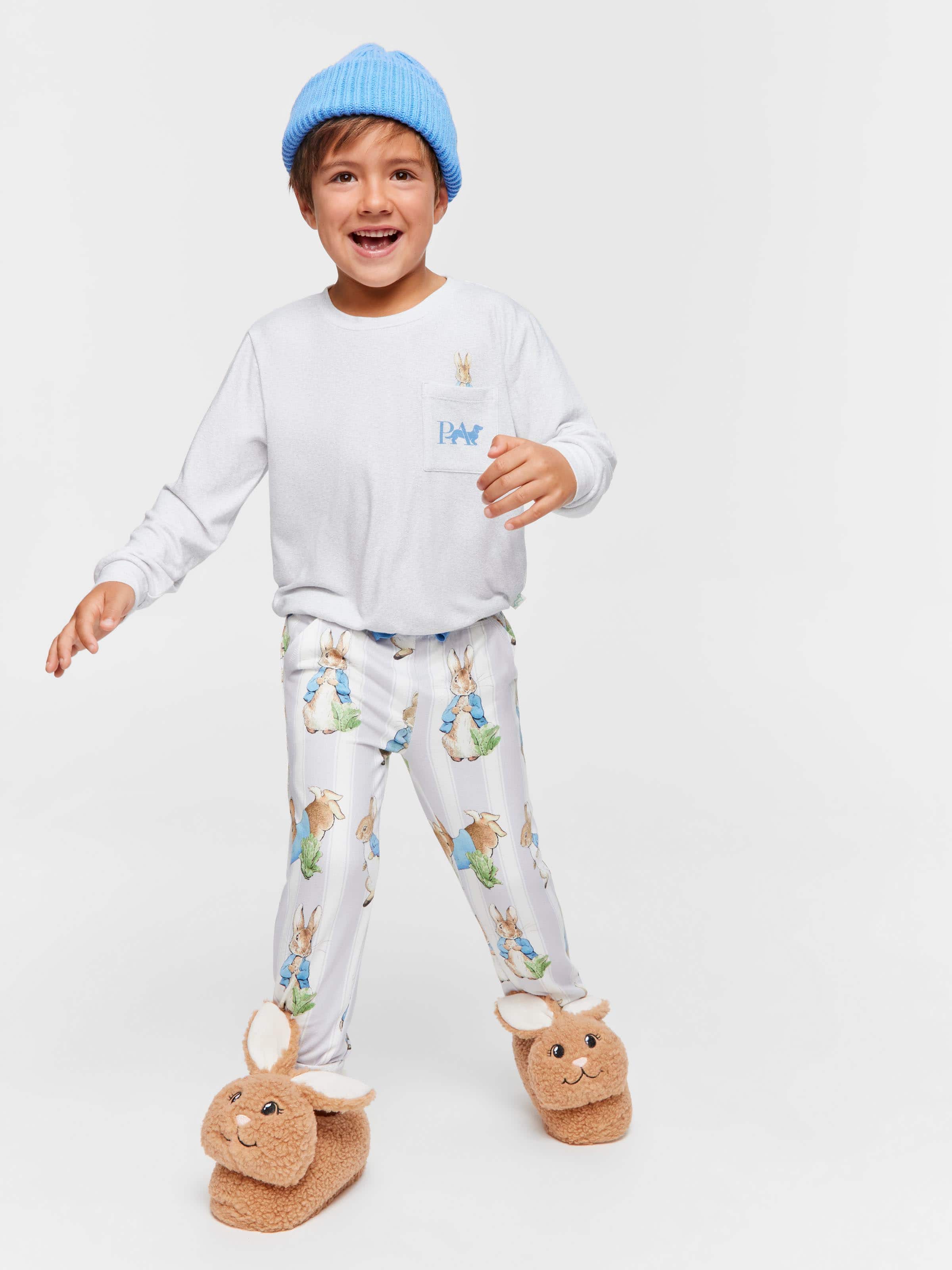 Jnr Boys Peter Rabbit Plush Pj Set