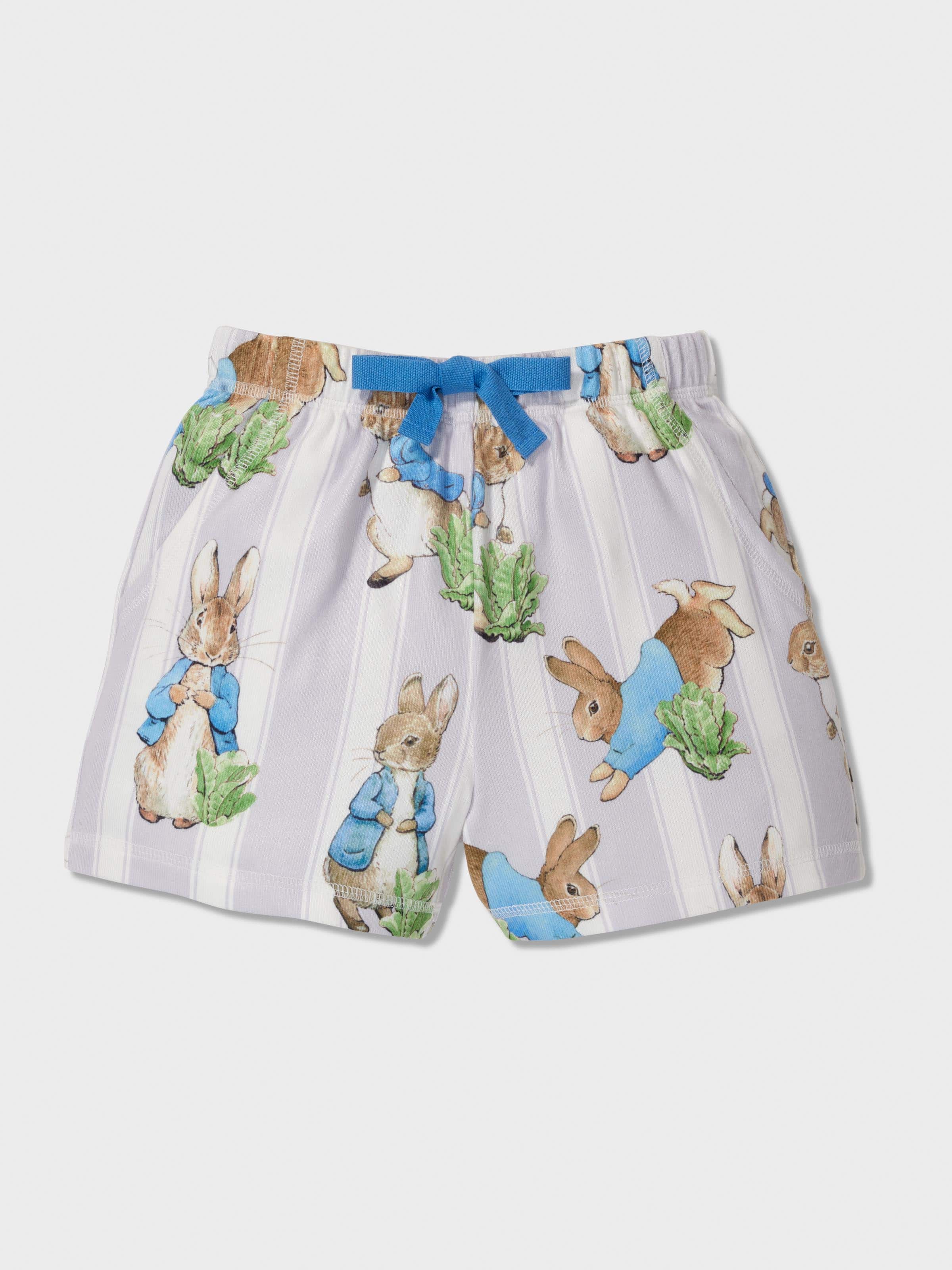 Jnr Boys Peter Rabbit Plush Shortie Pj Set