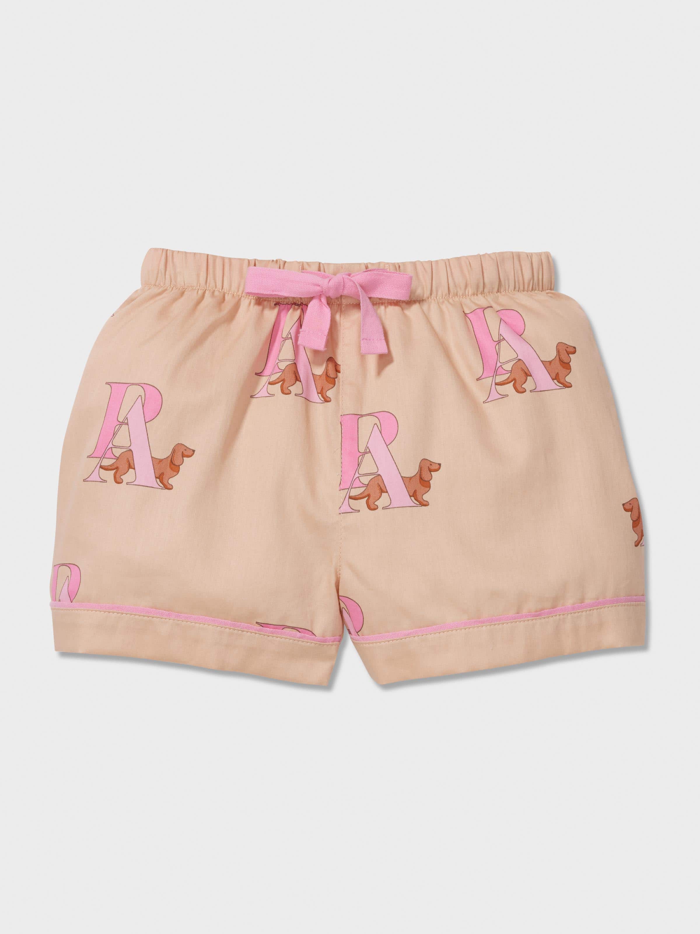 Jnr Girls P.A. Logo Classic Pj Shortie Set