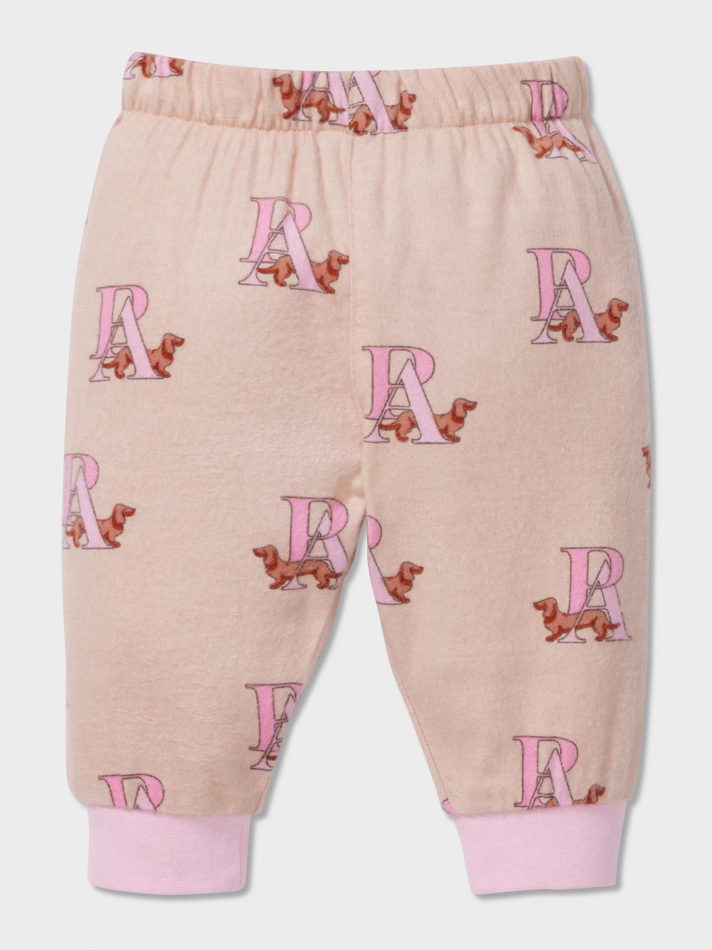 Baby Girl P.A. Logo Long Classic Pj Set