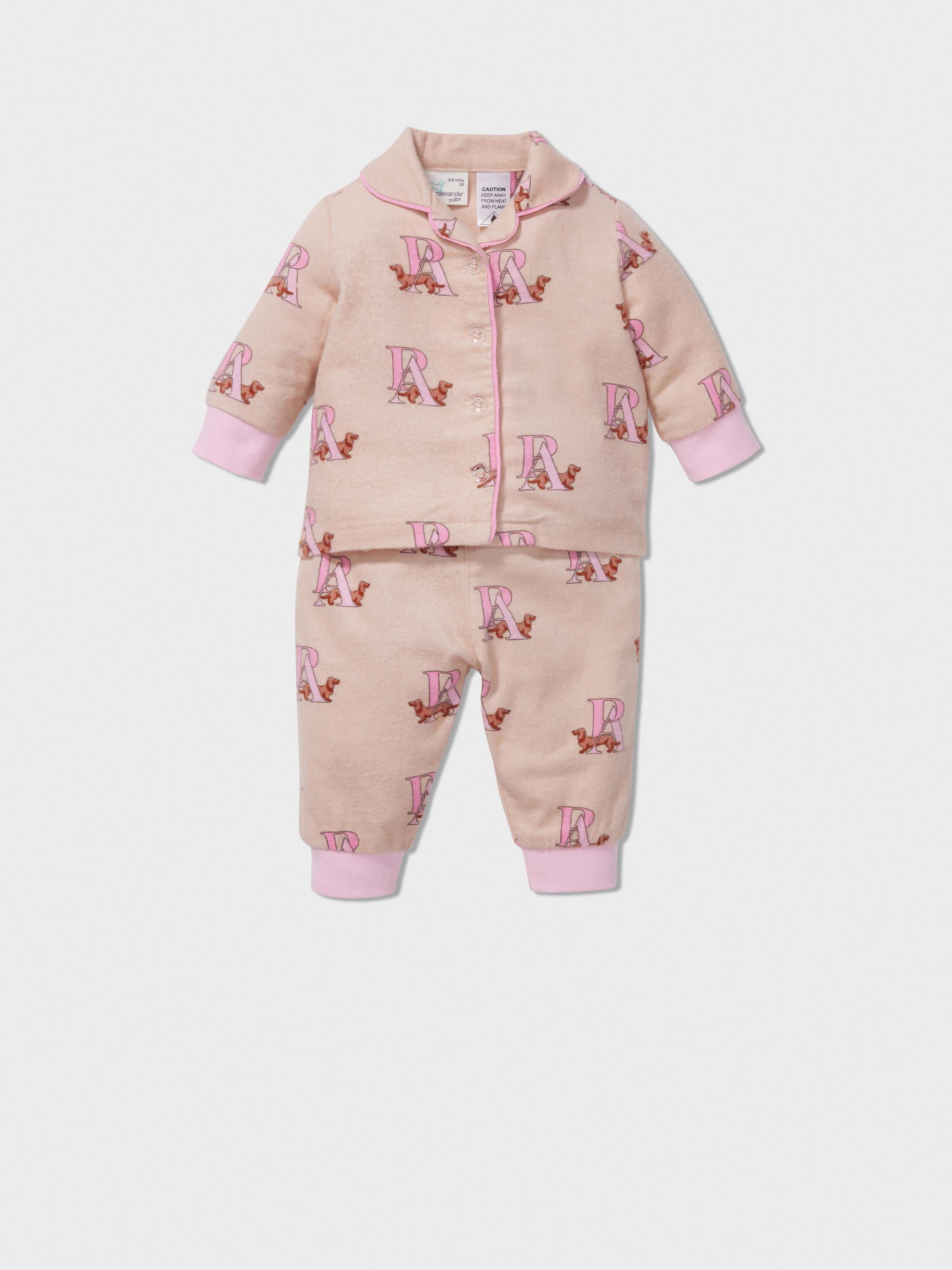 Baby Girl P.A. Logo Long Classic Pj Set