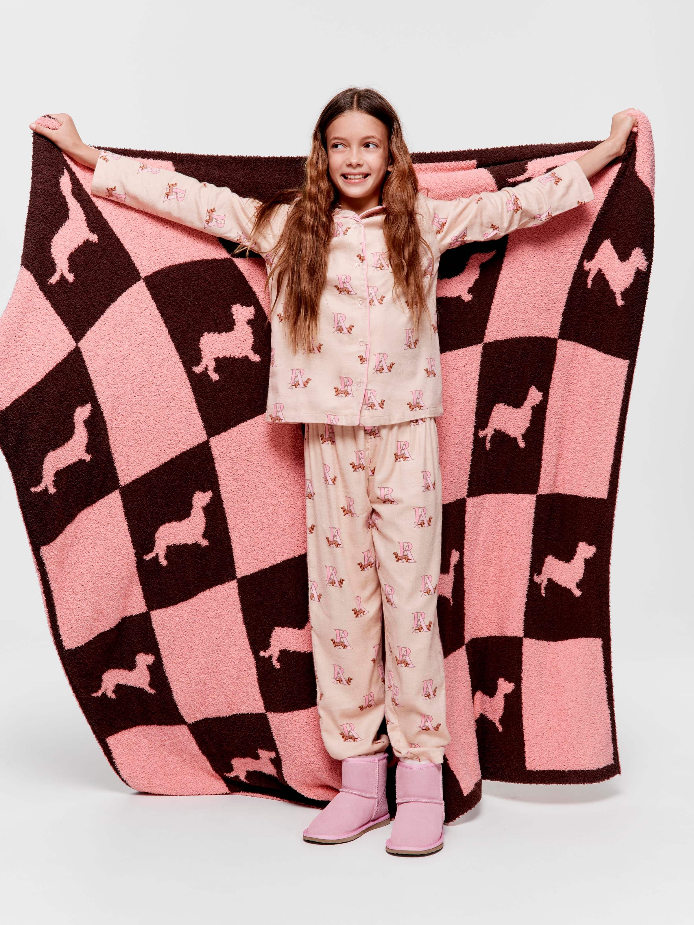 Girls P.A. Logo Long Classic Pj Set
