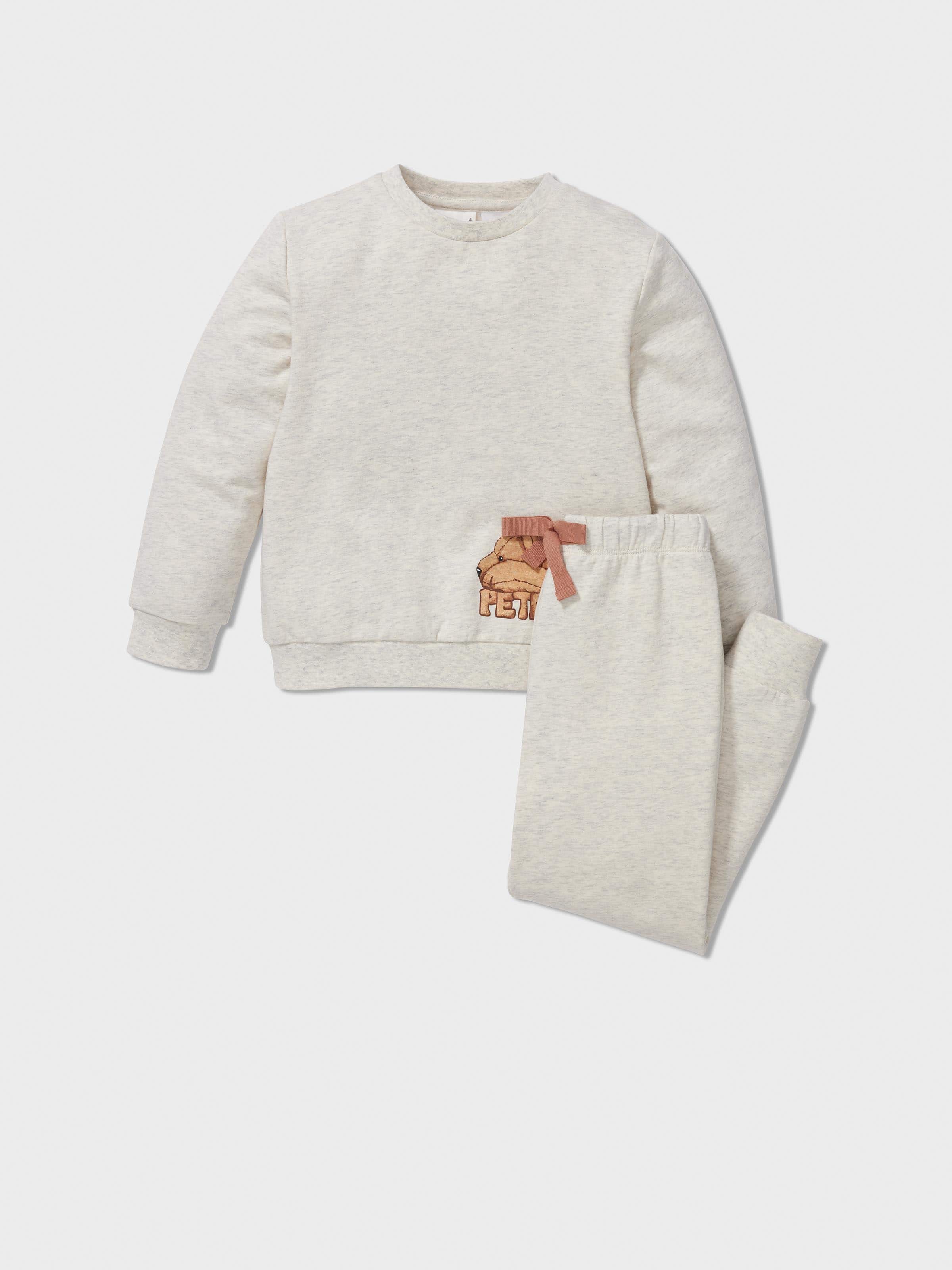 Jnr Kids Sleepy Bear Long Pj Set