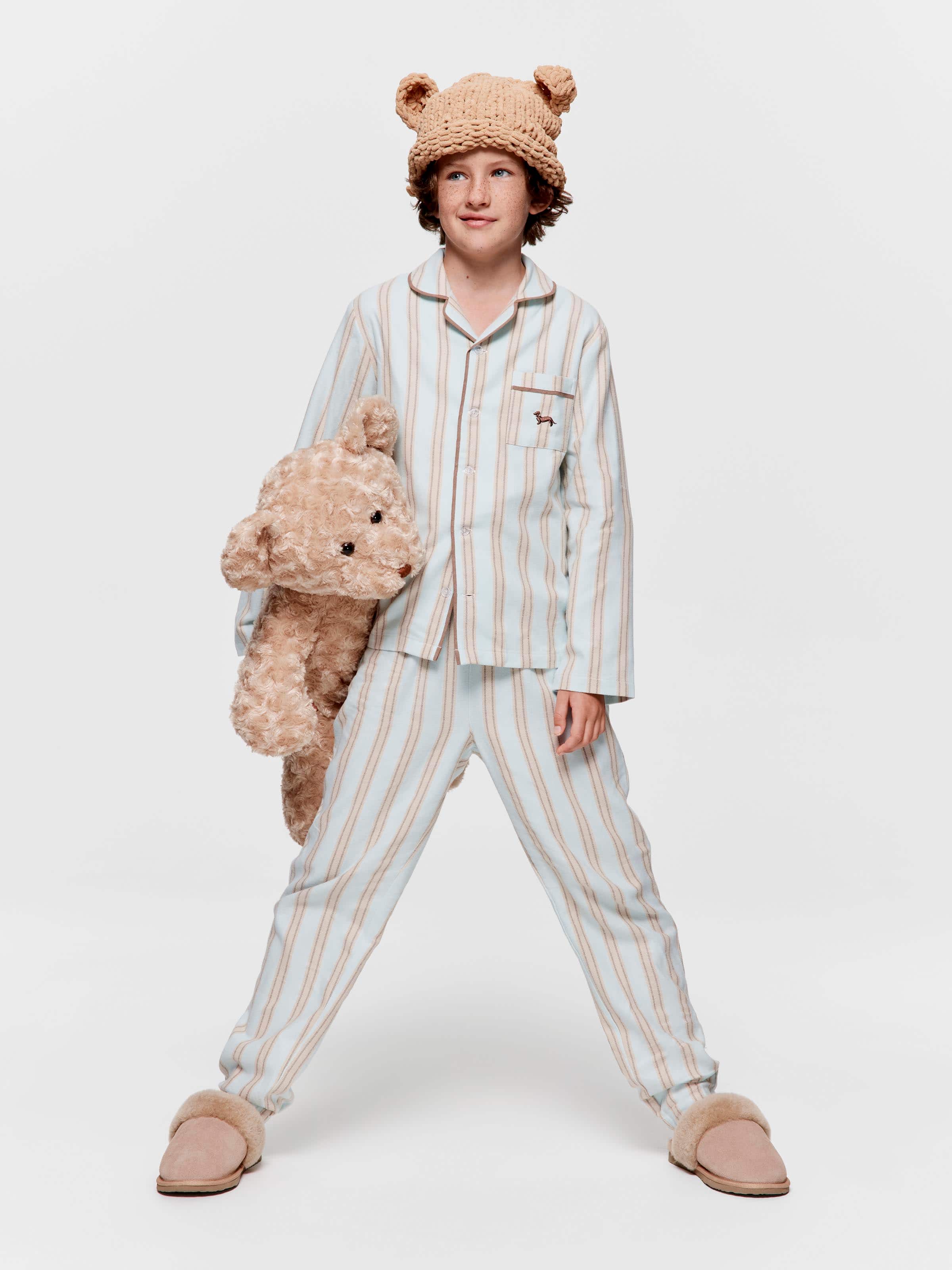 Boys Mint Choc Long Classic Pj Set