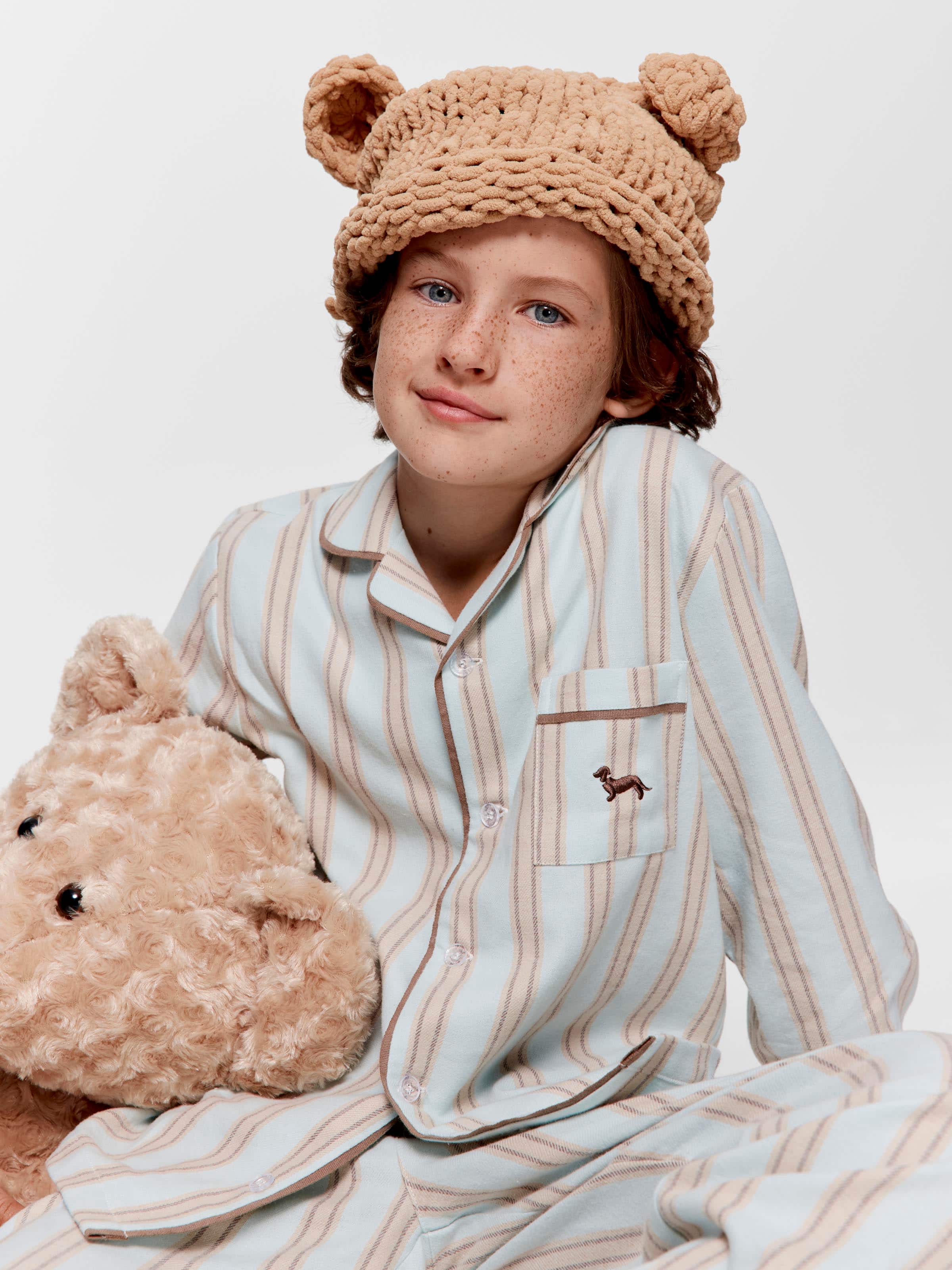 Boys Mint Choc Long Classic Pj Set