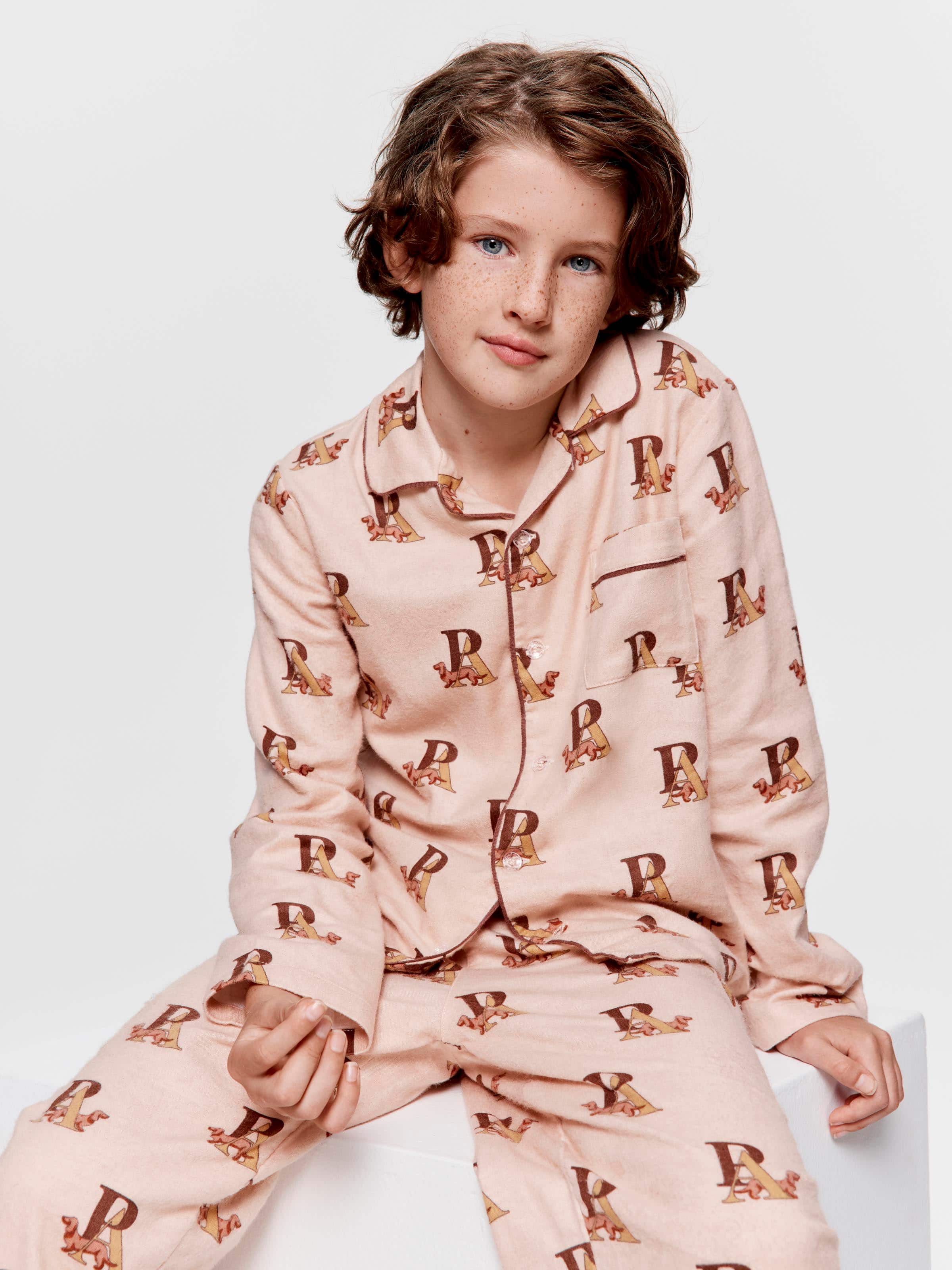 Boys P.A. Logo Long Classic Pj Set