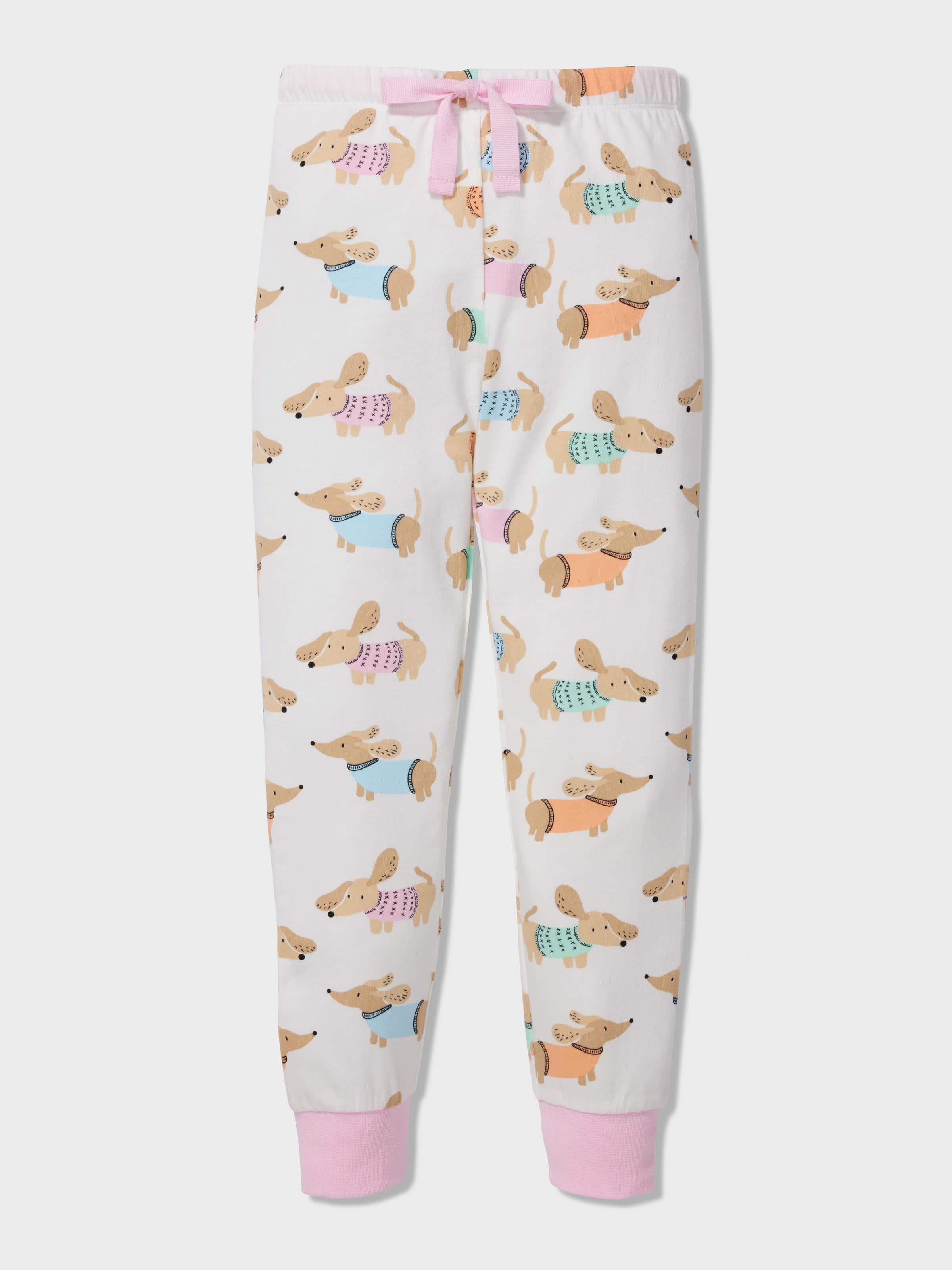 Jnr Girls Dachshund Long Pj Set
