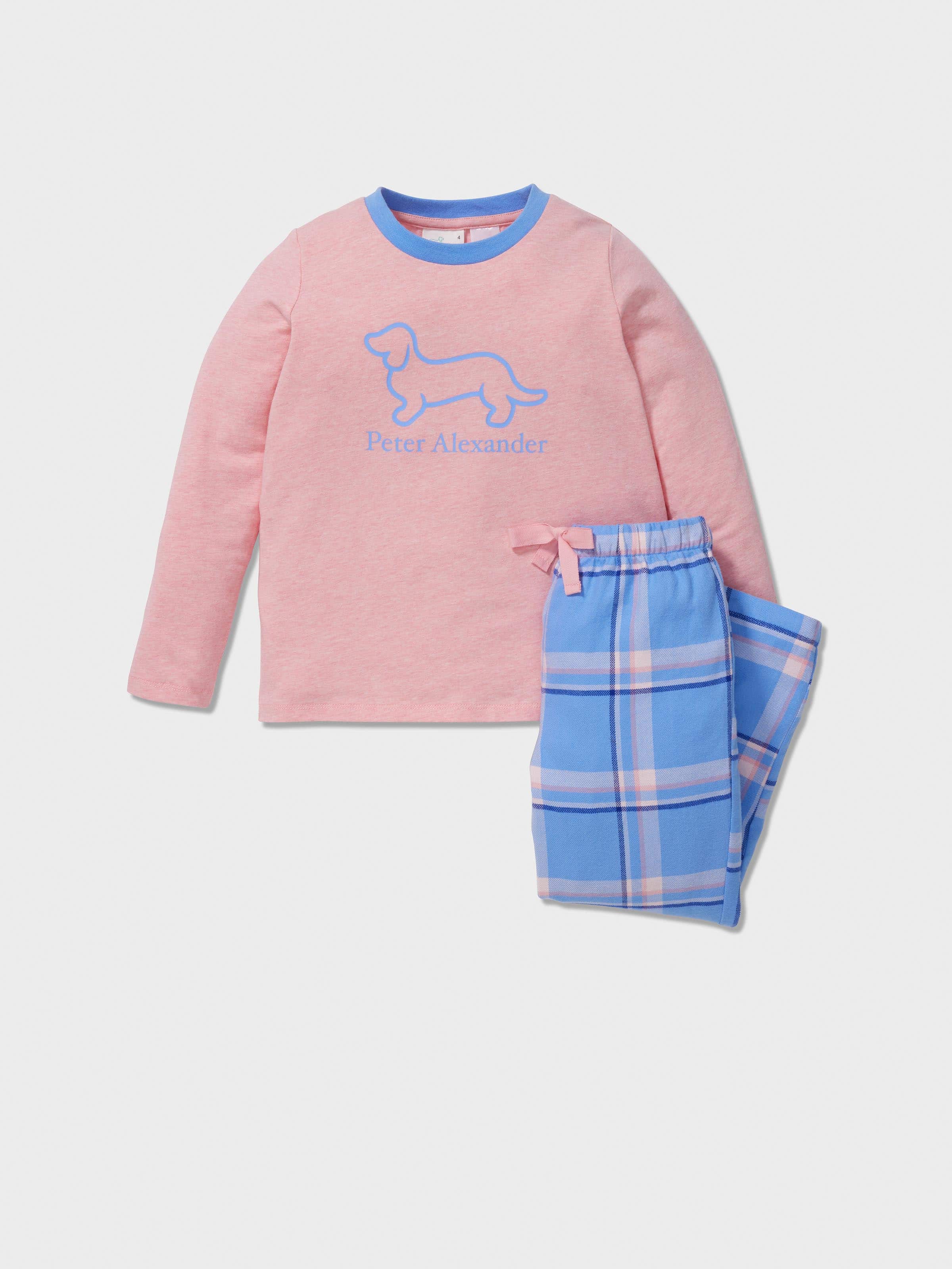 Jnr Girls Penny Check Pj Set