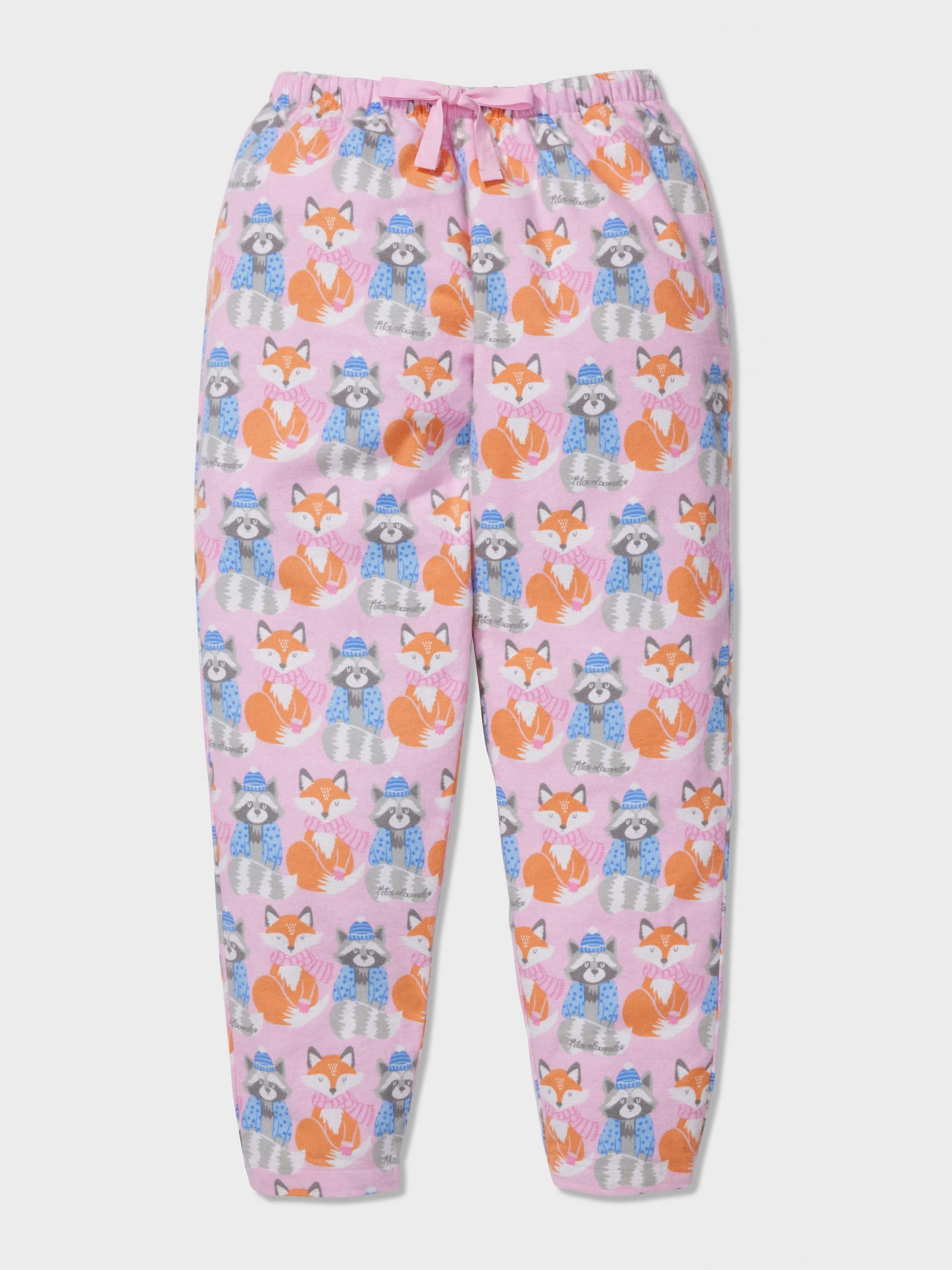 Girls Winter Fox Long Pj Set