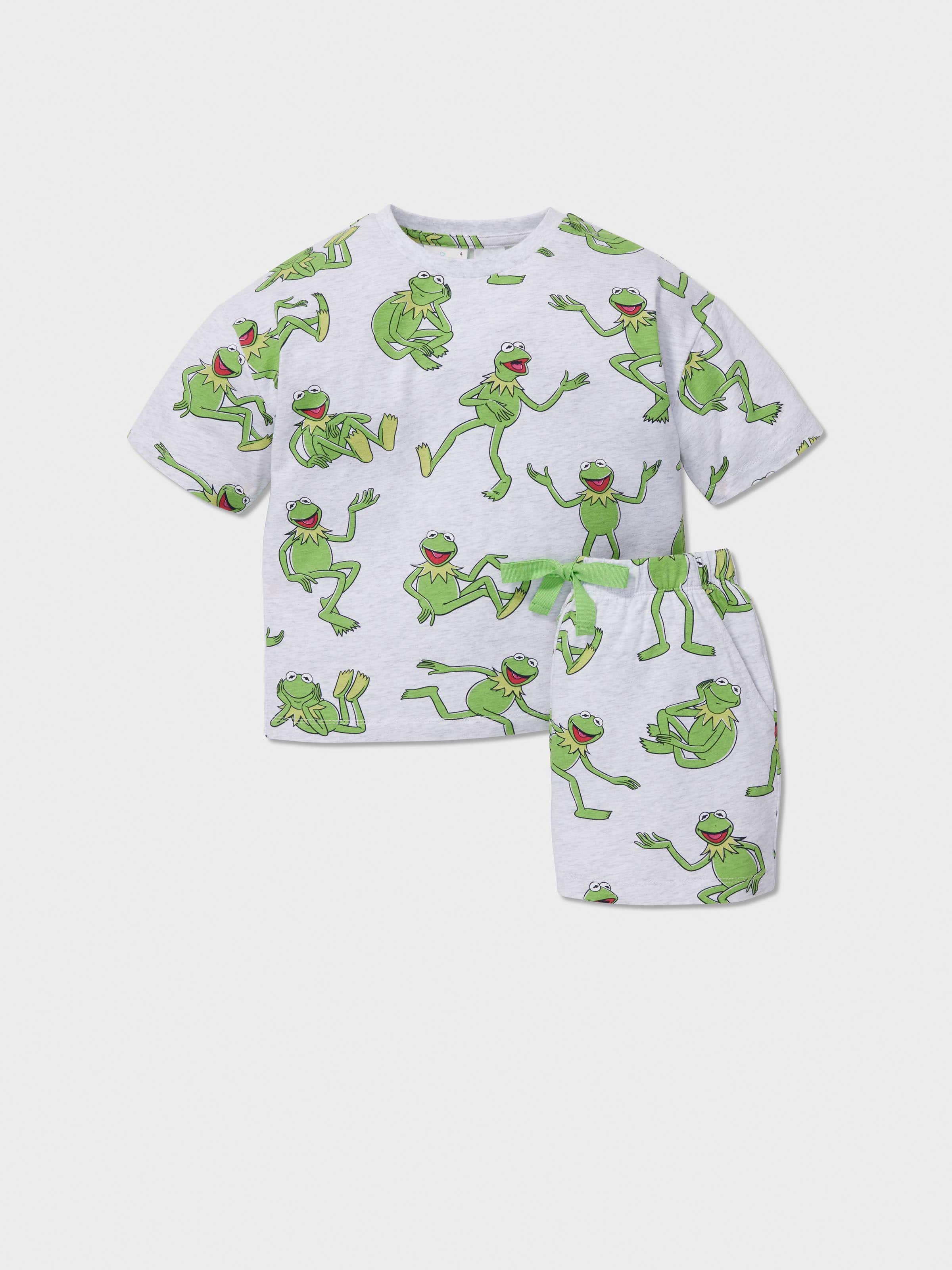 Jnr Kids Kermit Short Pj Set