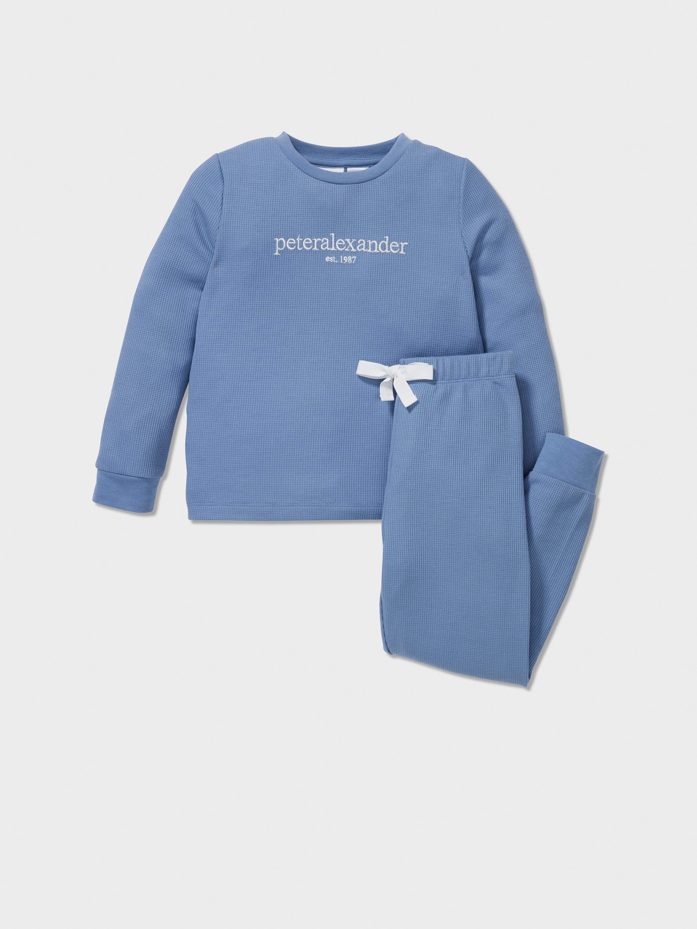 Jnr Boys Heritage Waffle Long Pj Set