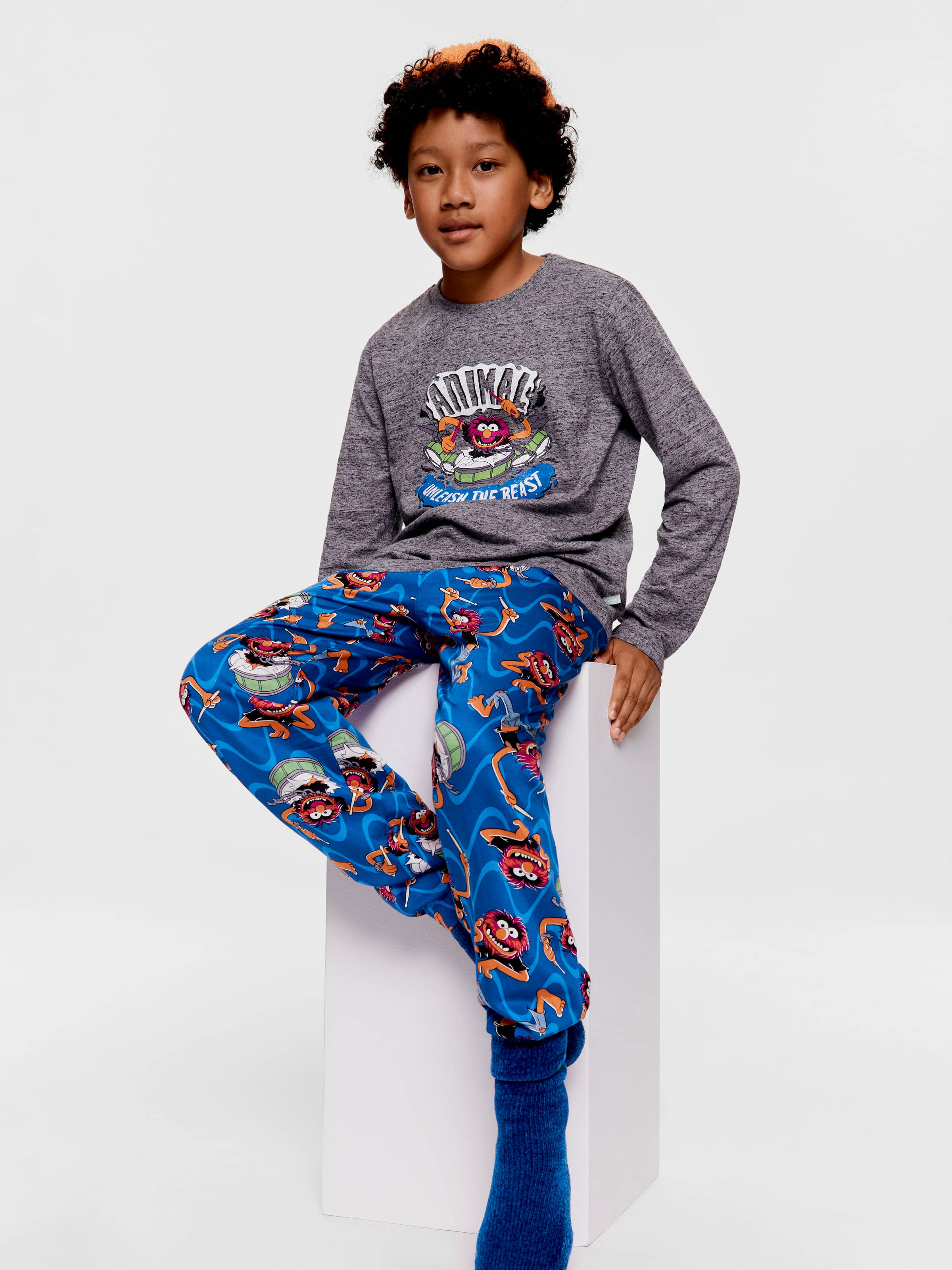 Boys Animal Muppet Long Pj Set