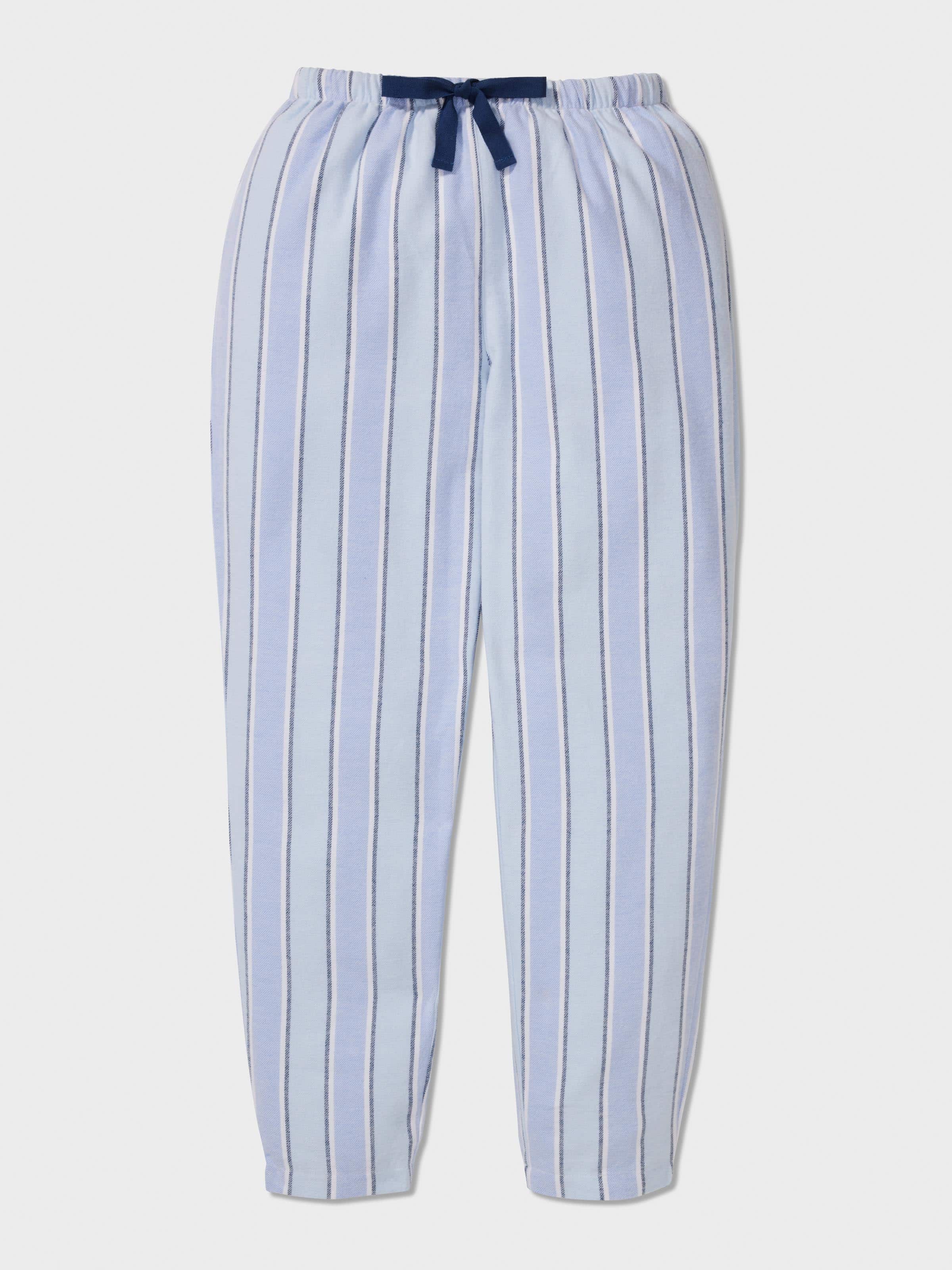 Boys Blue Stripe Long Pj Set
