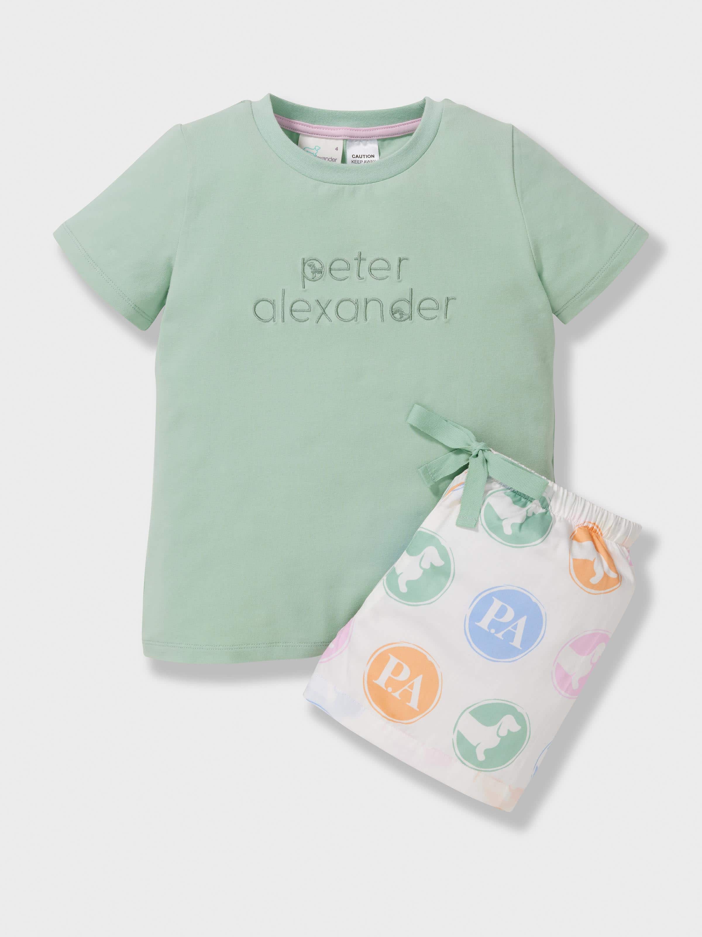 Girls Penny Spot Shortie Pj Set