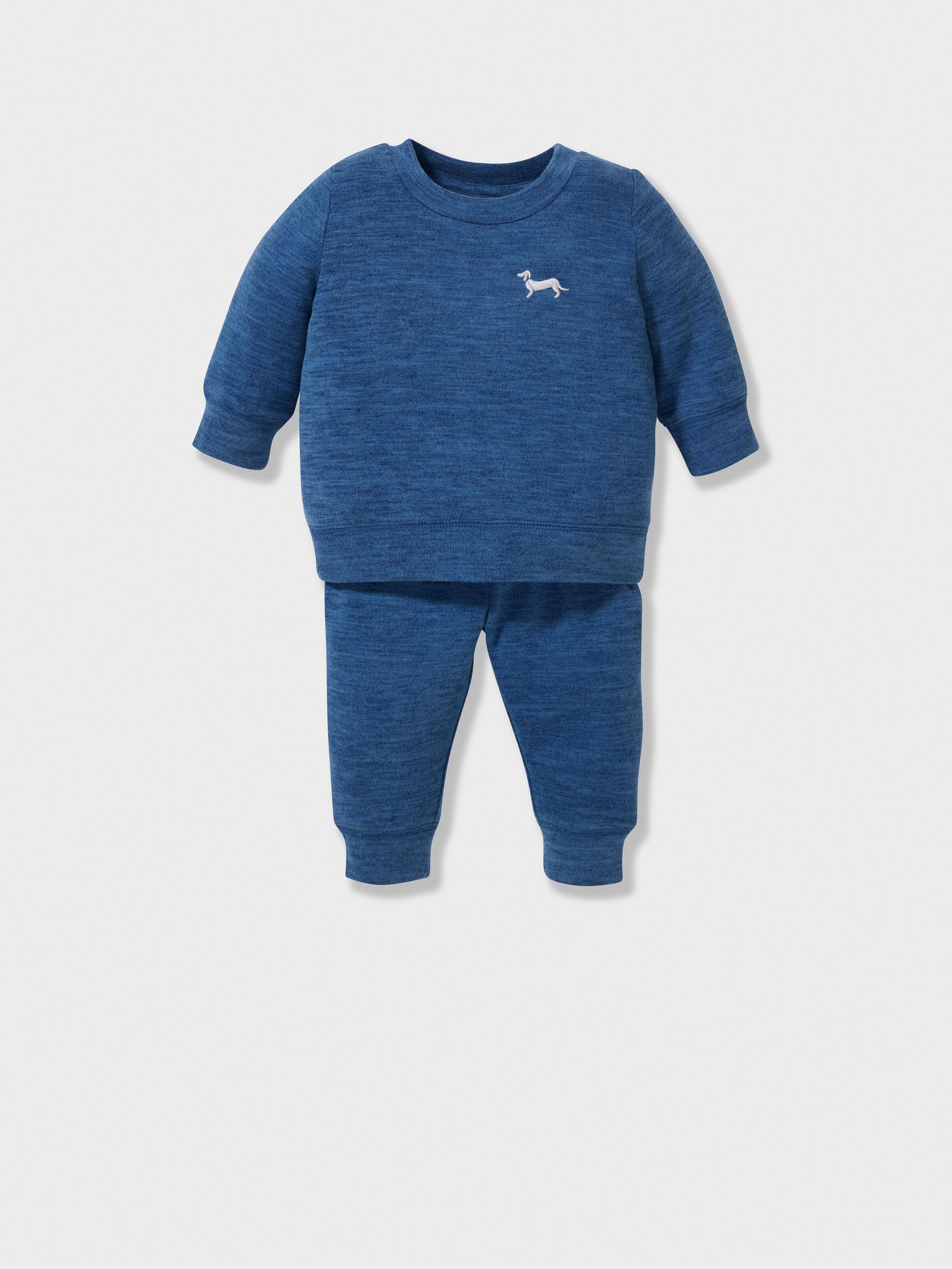 Baby Fuzzy Blue Pj Set