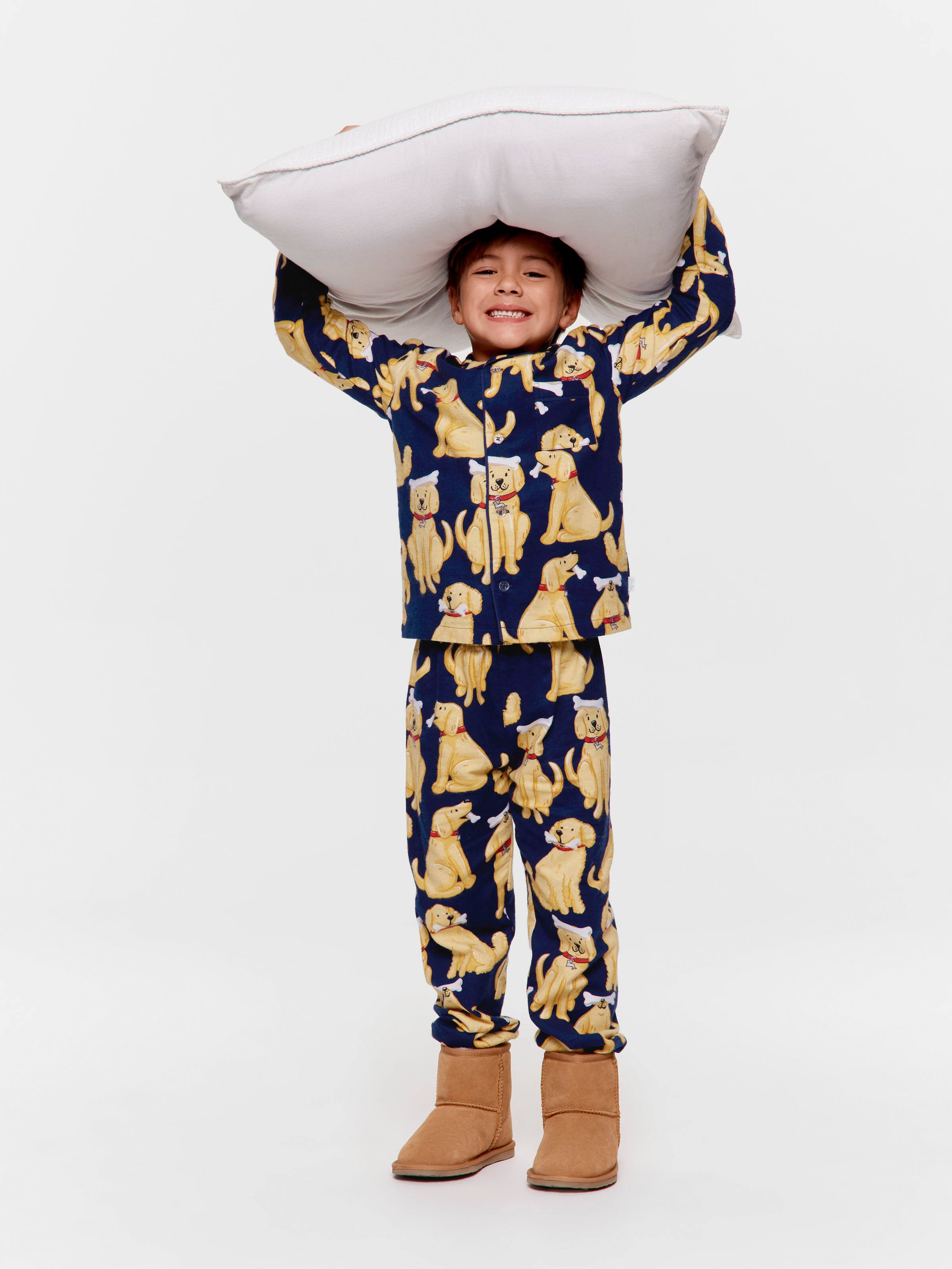 Jnr Boys Golden Retriever Classic Pj Set