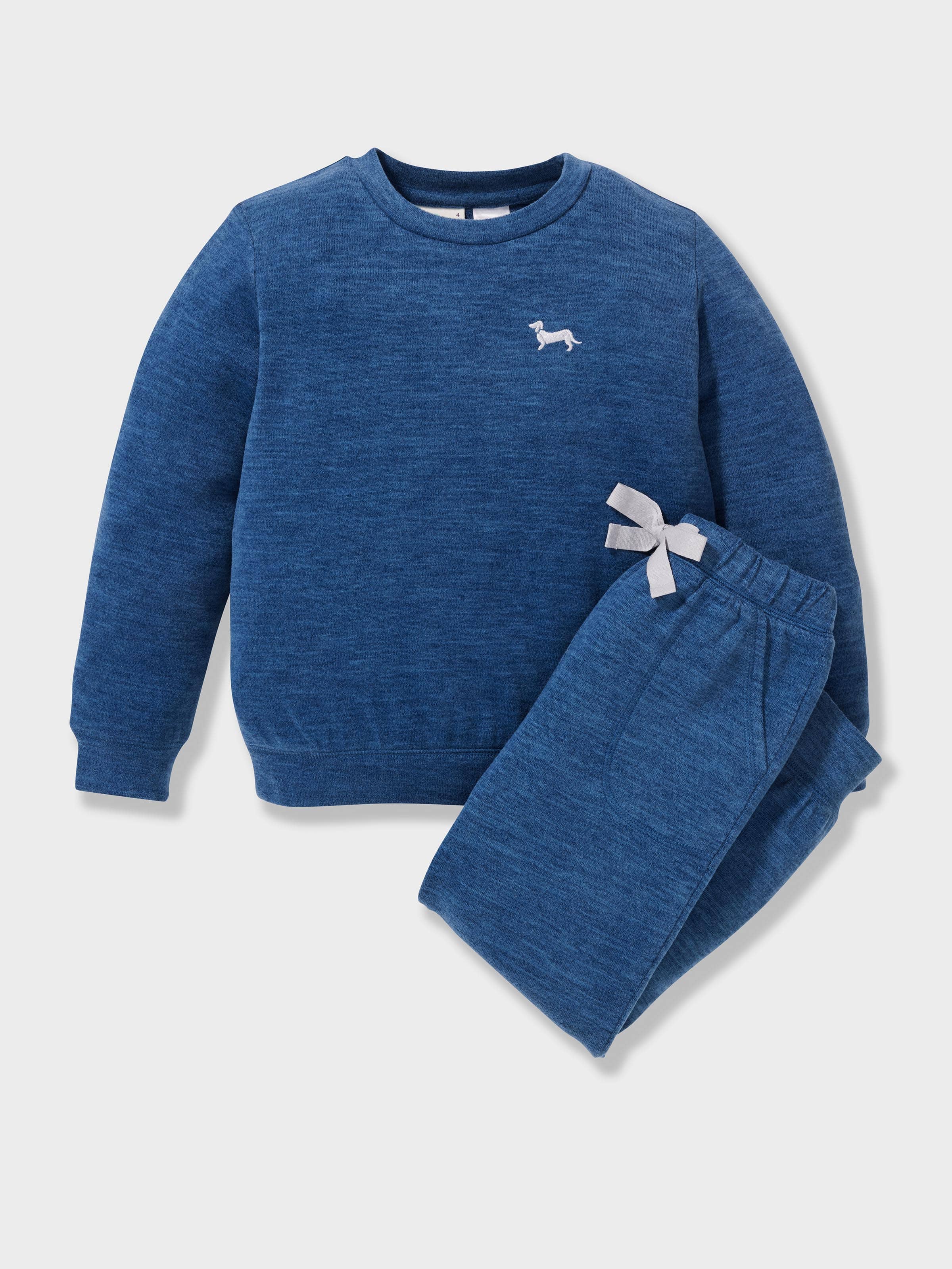 Boys Fuzzy Blue Pj Set