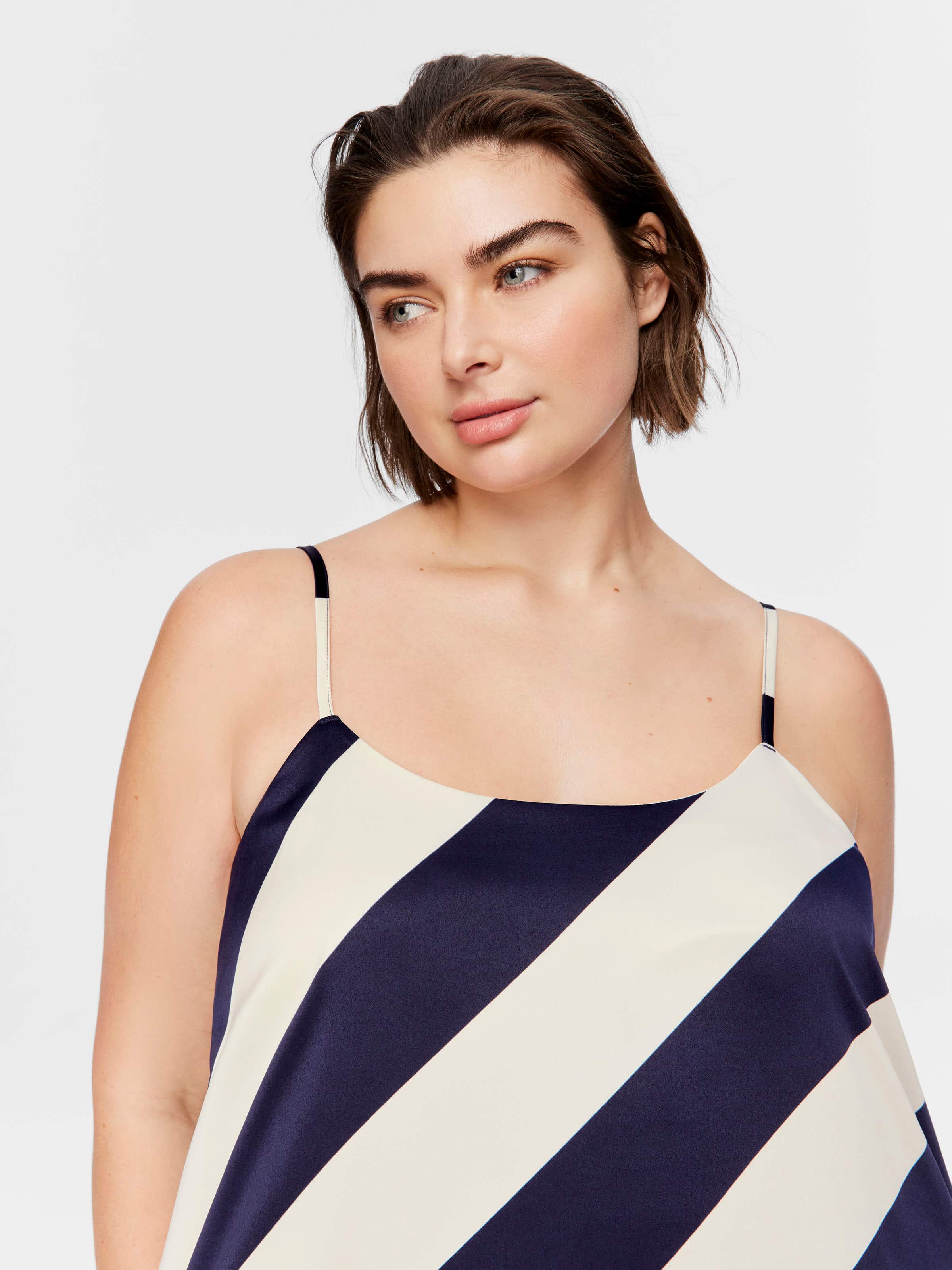 P.A. Plus Peters Fashion Stripe Satin Nightie