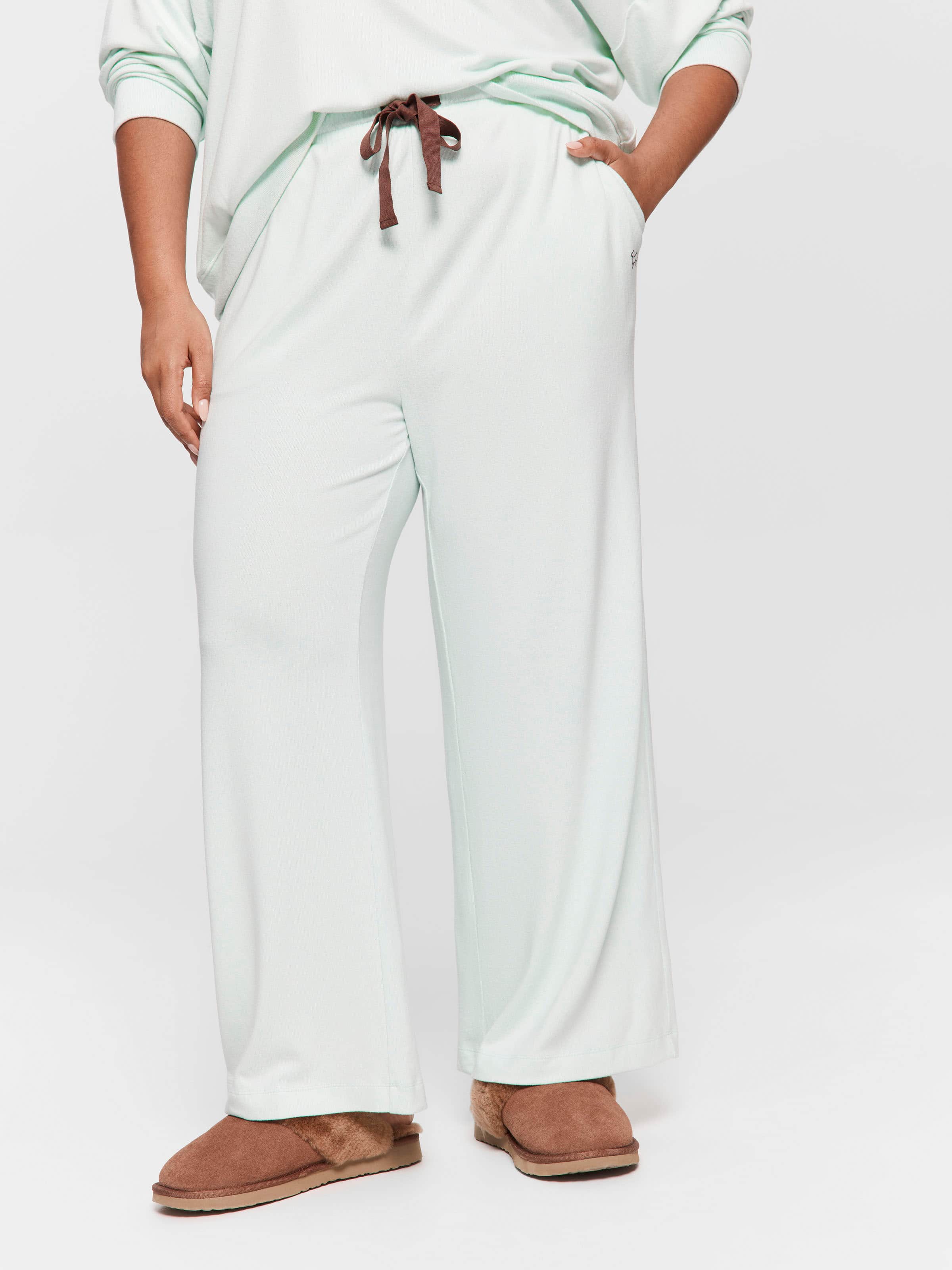 P.A. Plus Mint Plush Straight Leg Pj Pant