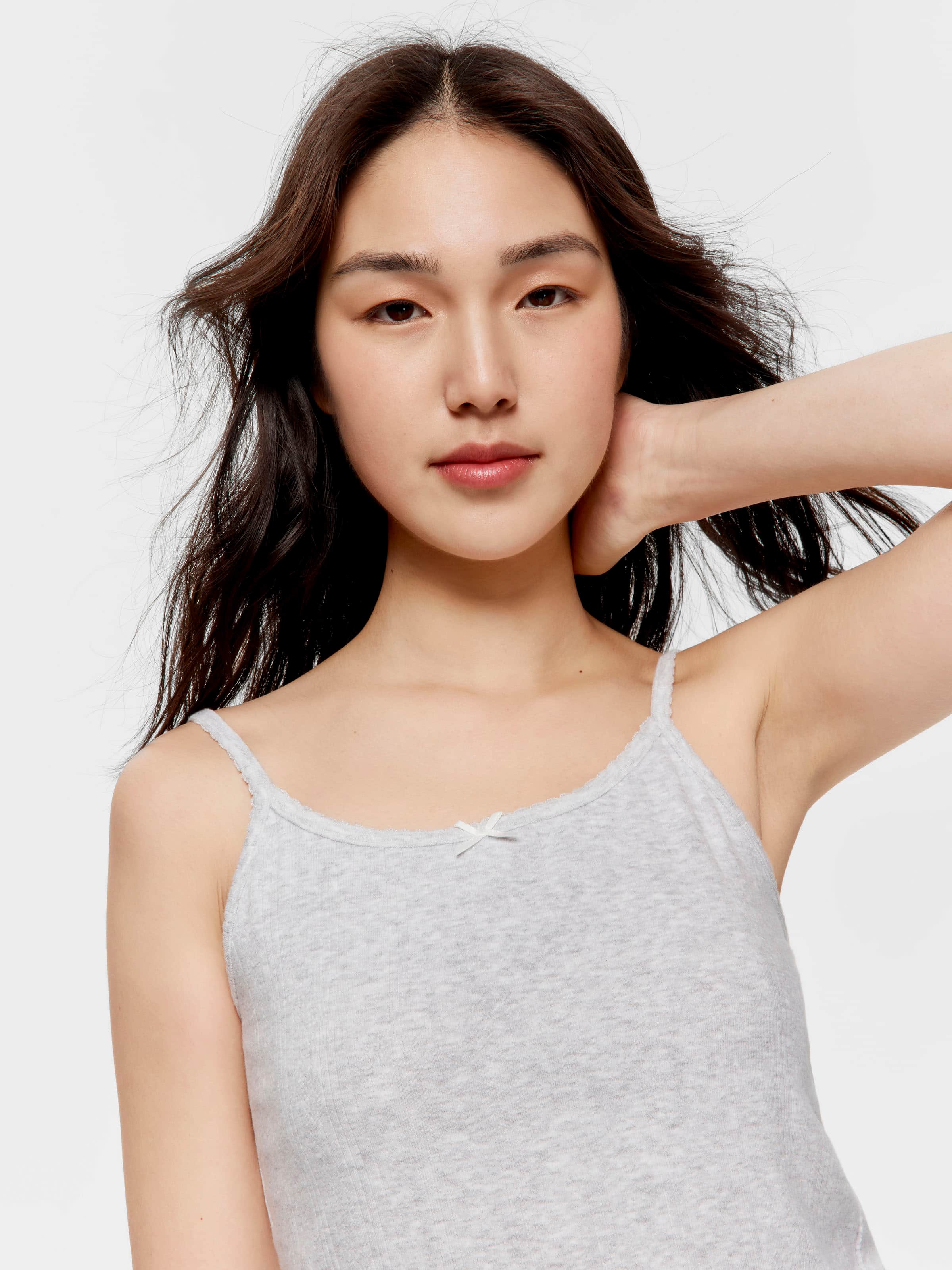 Grey Pointelle Cami