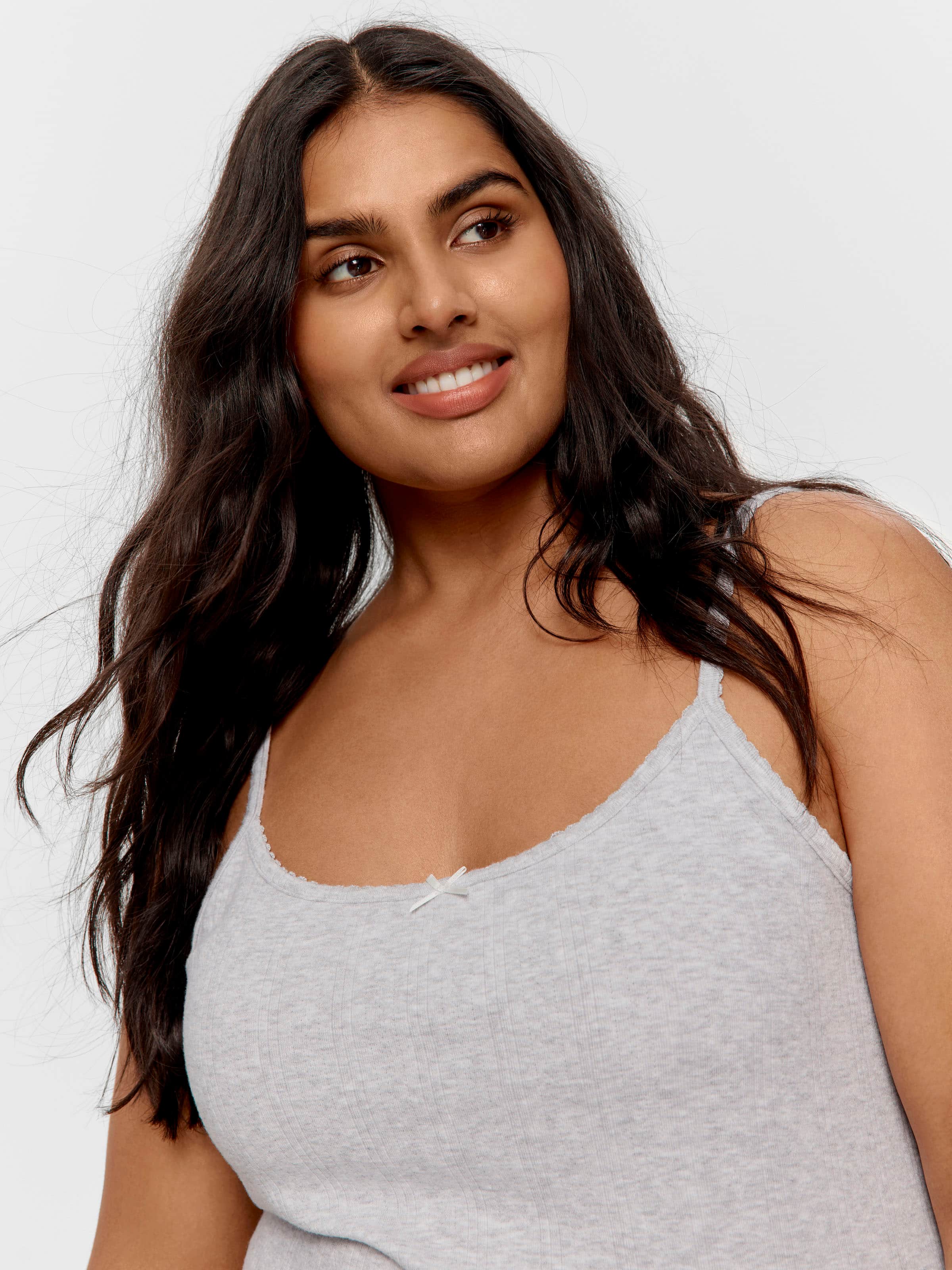 P.A. Plus Grey Pointelle Cami