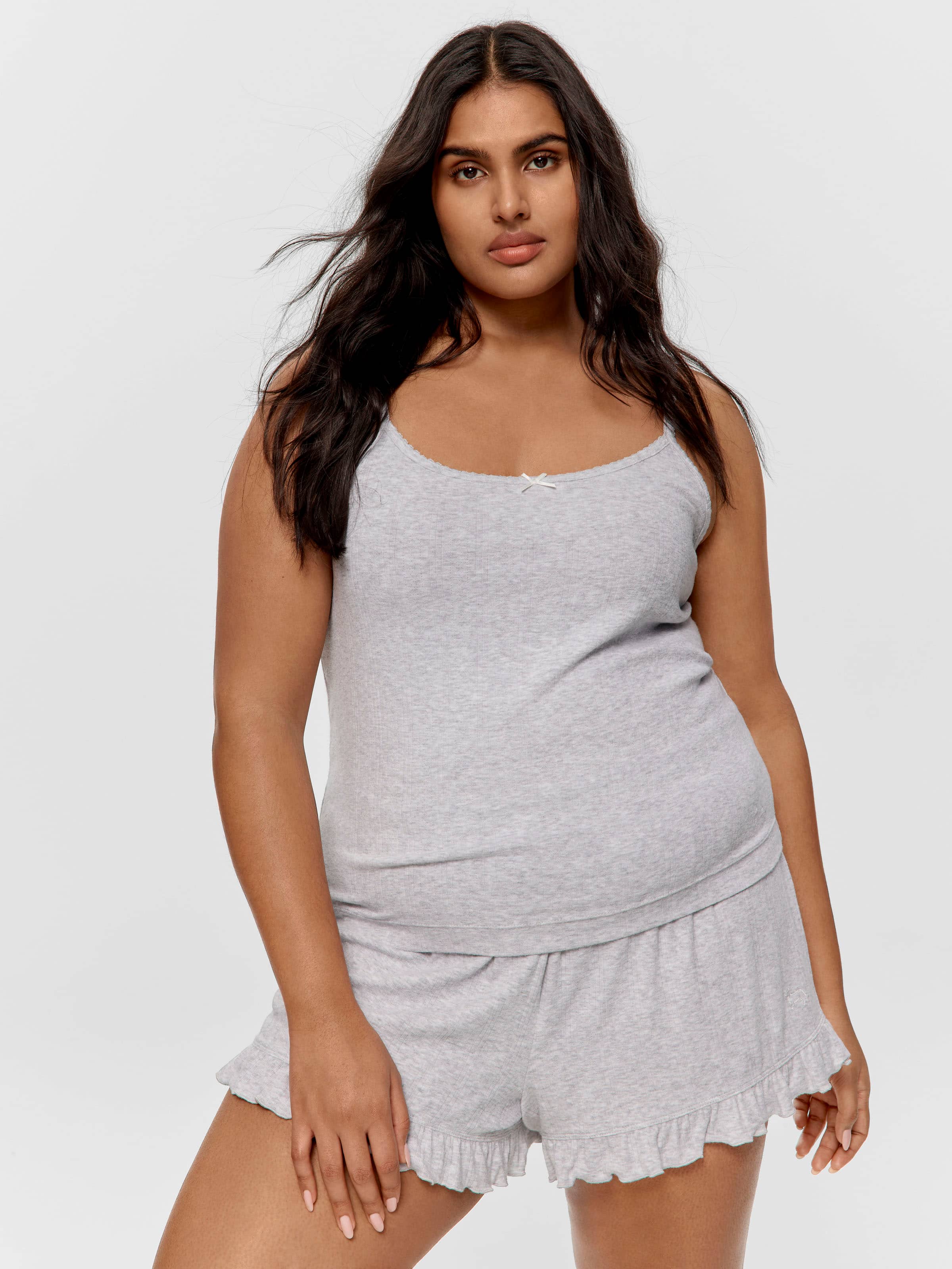 P.A. Plus Grey Pointelle Cami