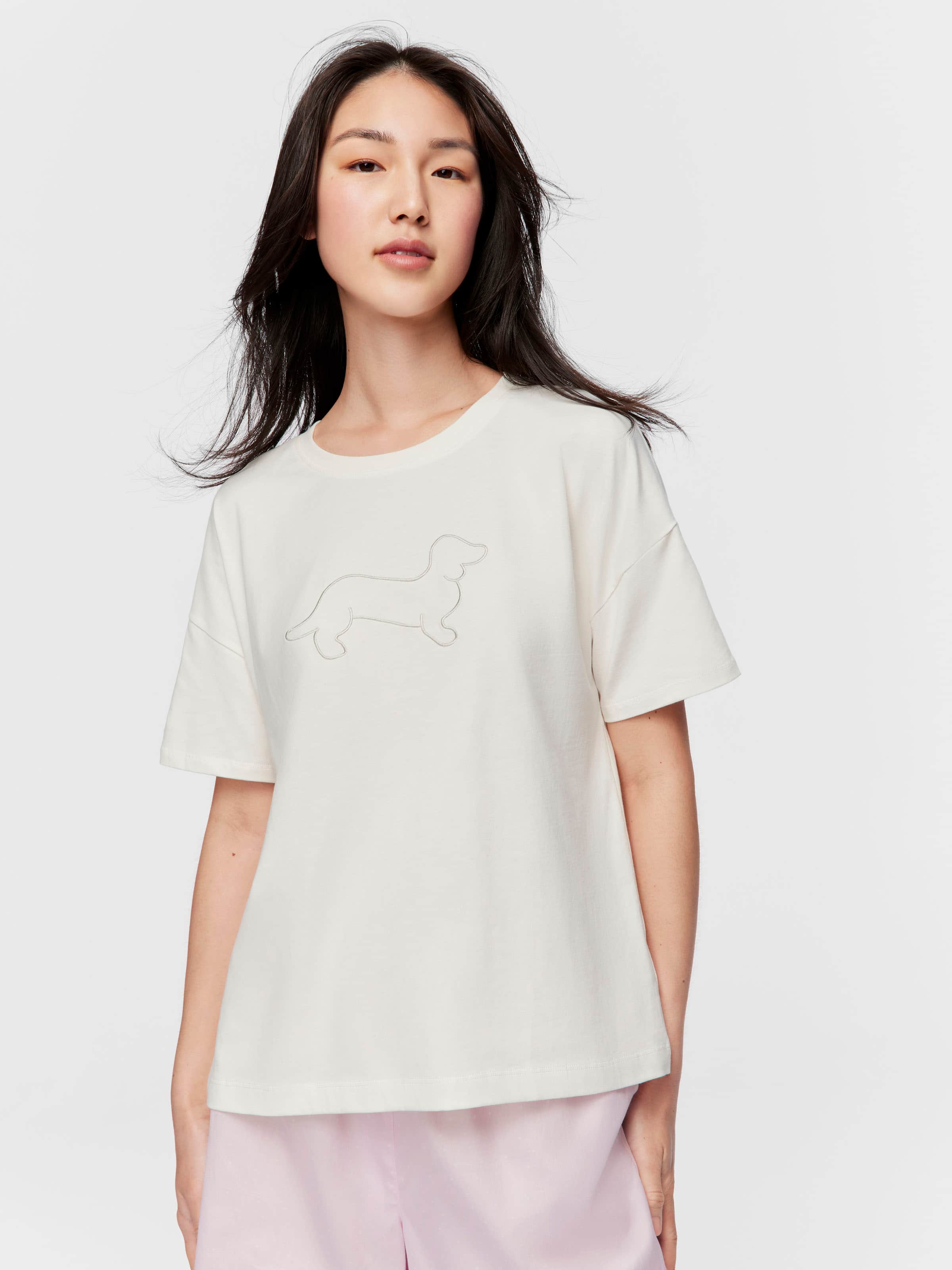 Cream Logo Tee