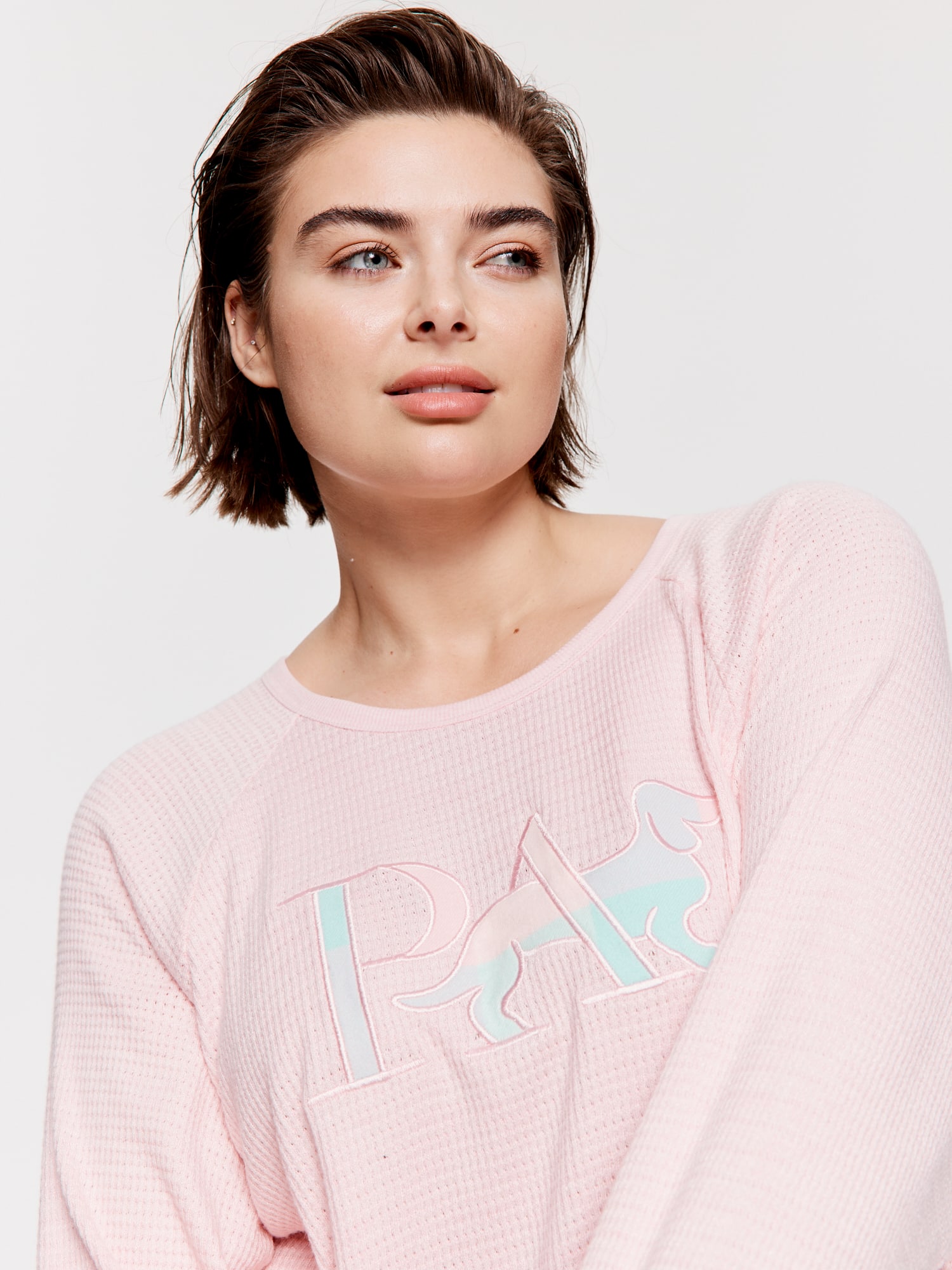 P.A. Plus Buffalo Logo Waffle Sweater