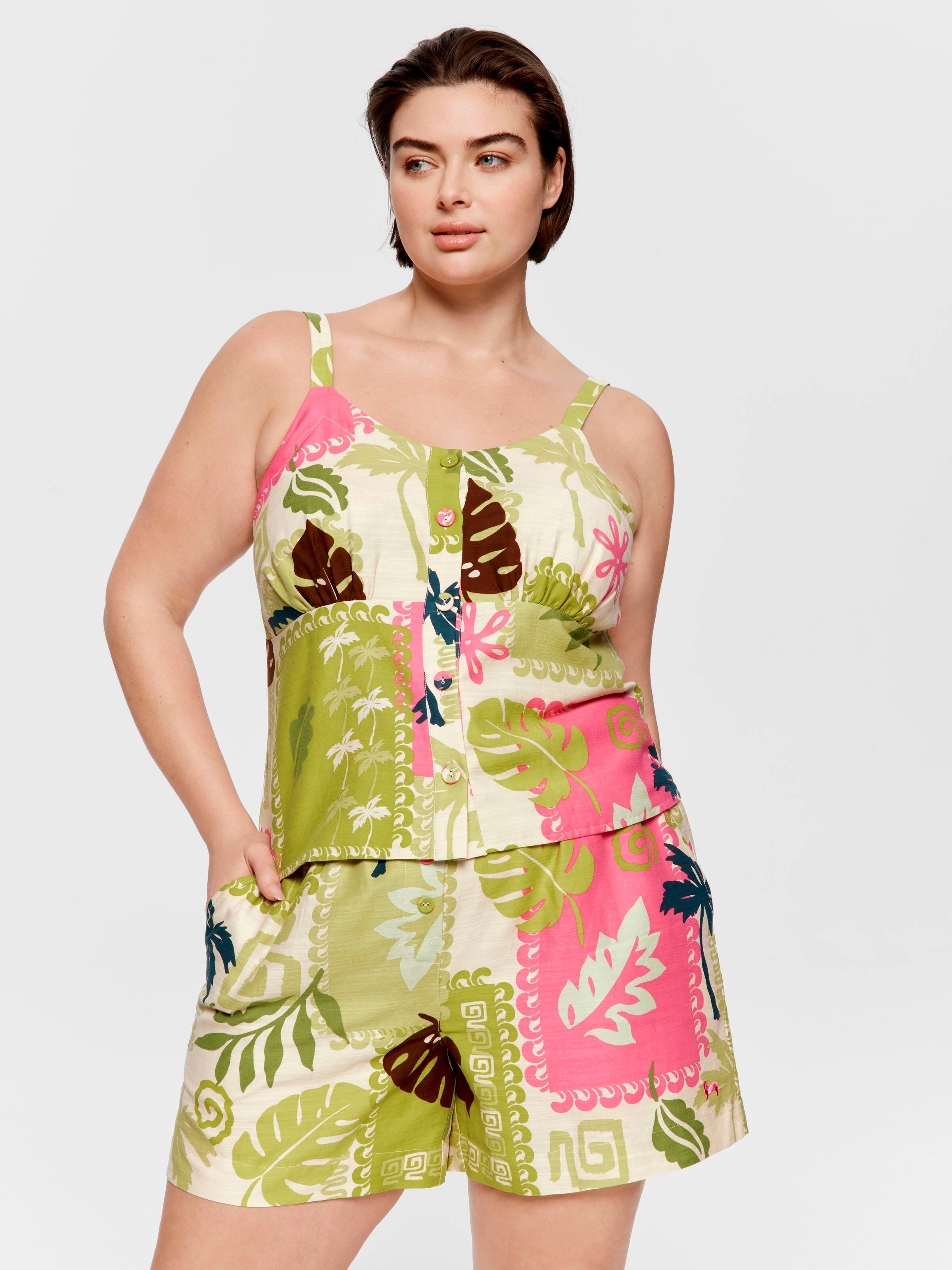 P.A. Plus Tropical Palm Cami