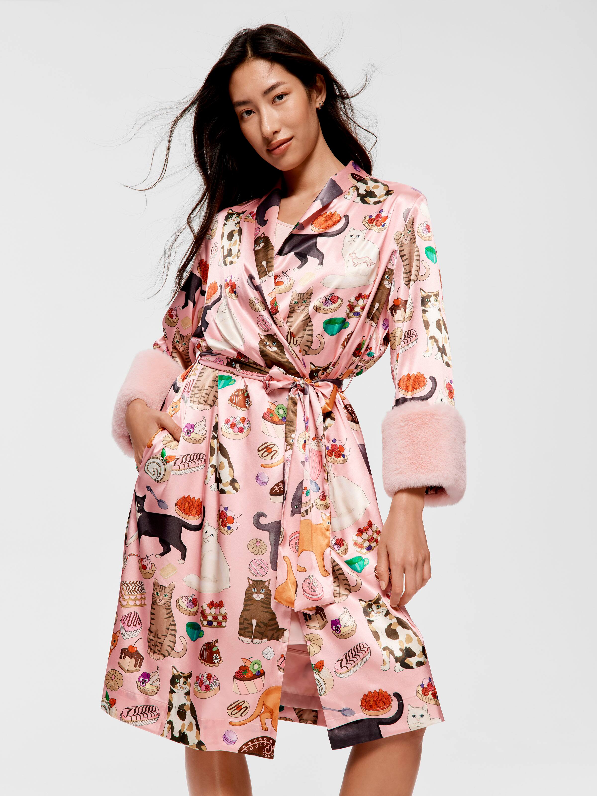 Karen Mabon Cat Satin Fashion Gown