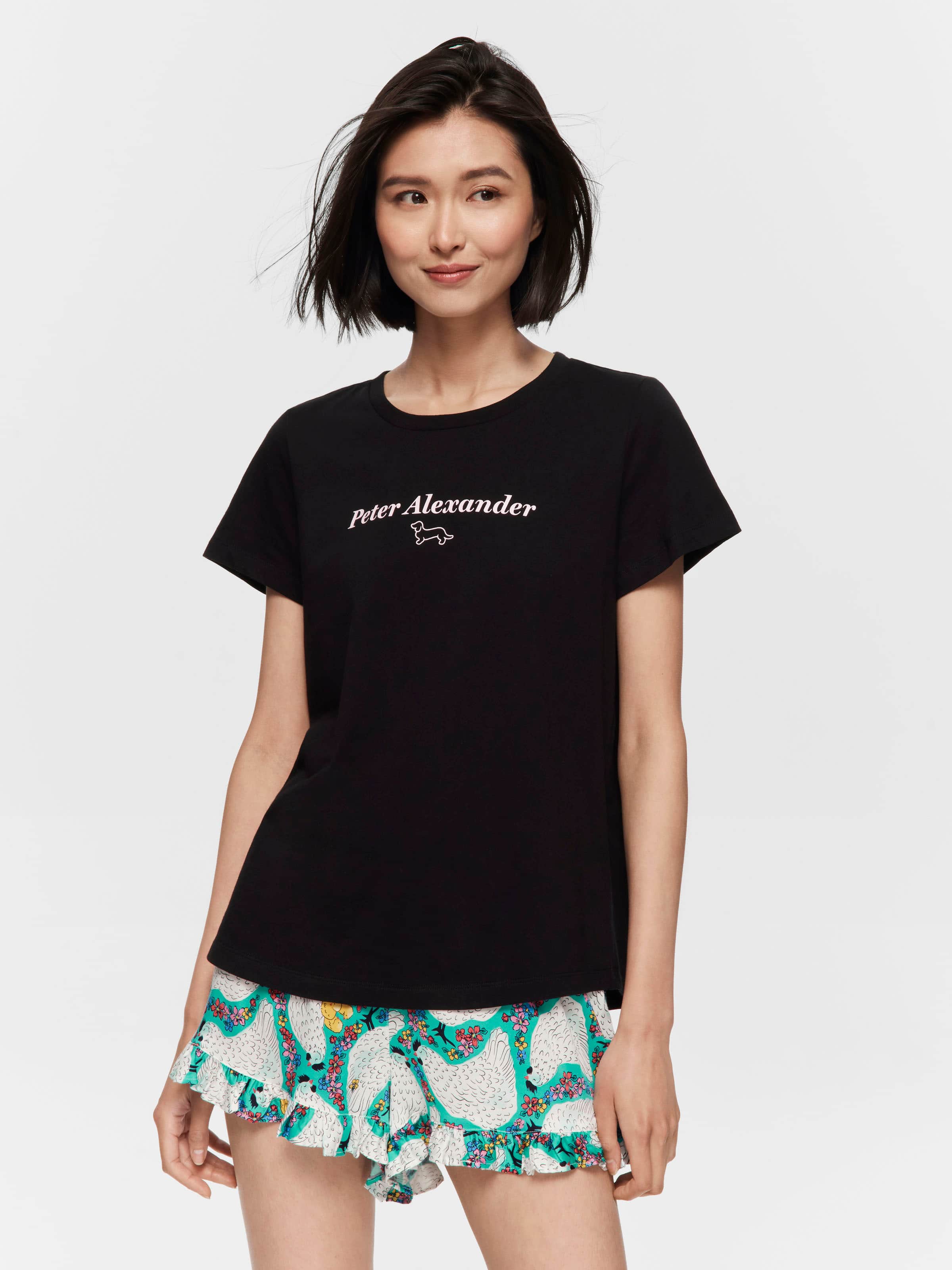 Black P.A. Logo Tee