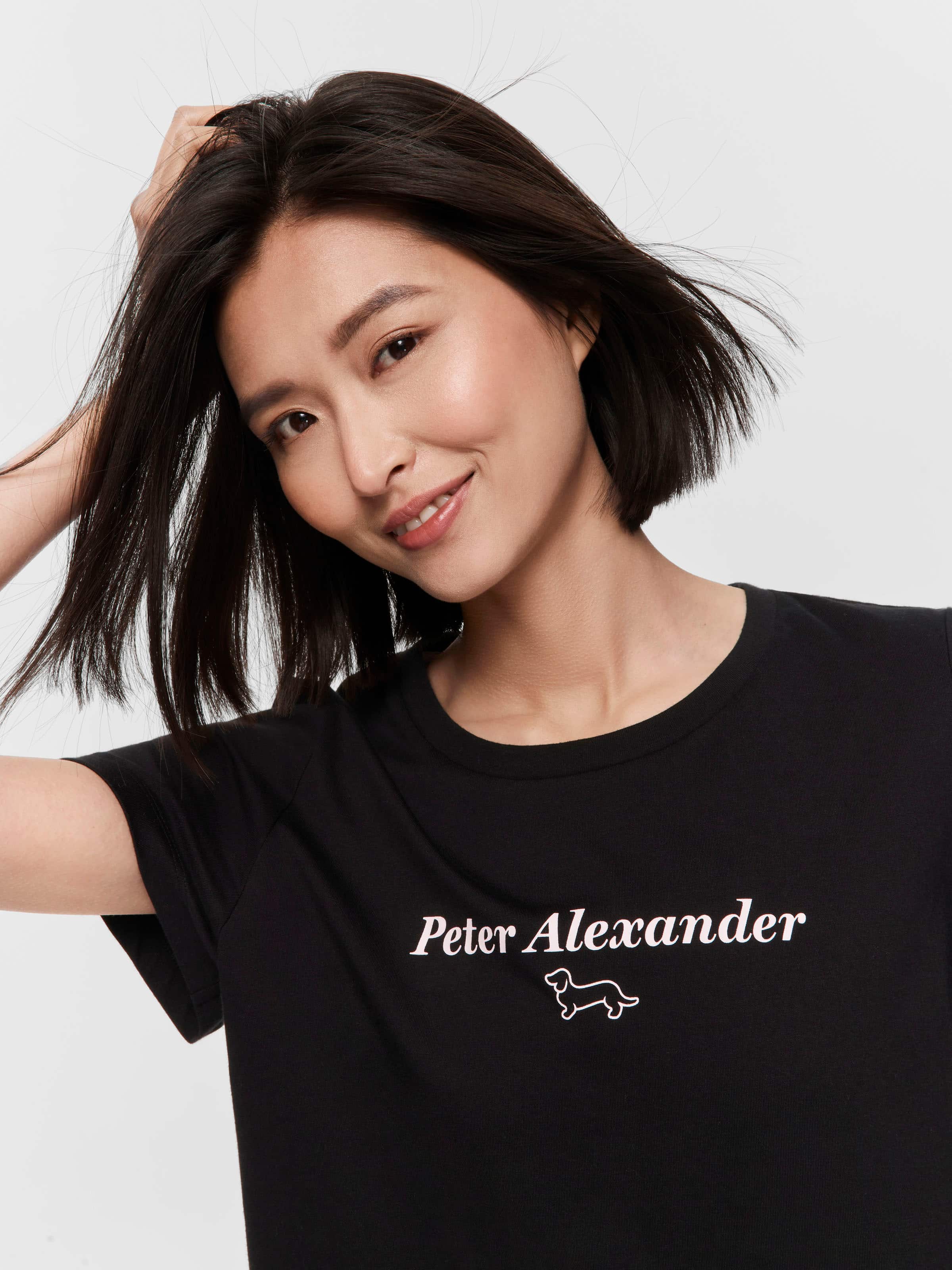 Black P.A. Logo Tee