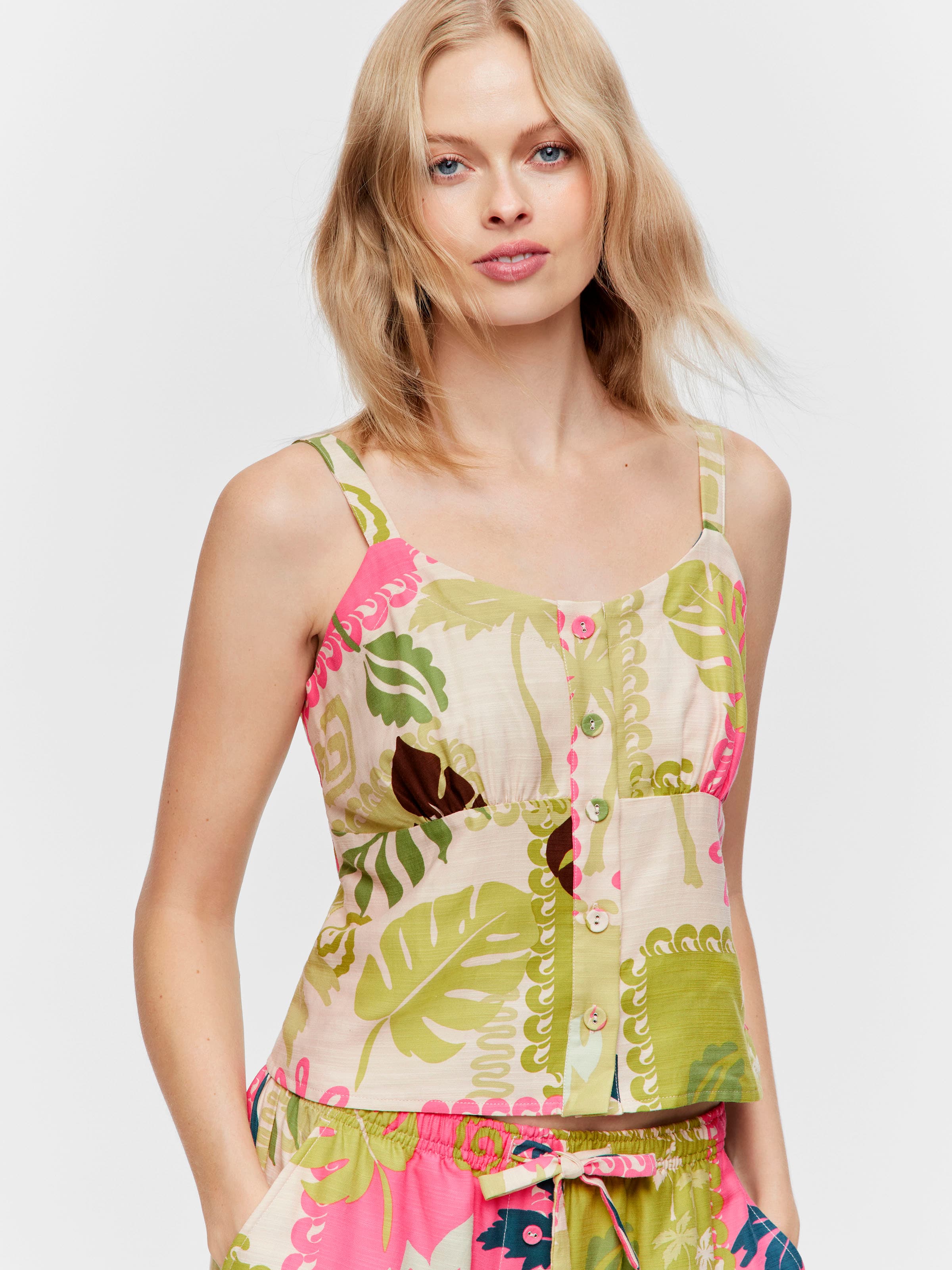 Tropical Palm Cami