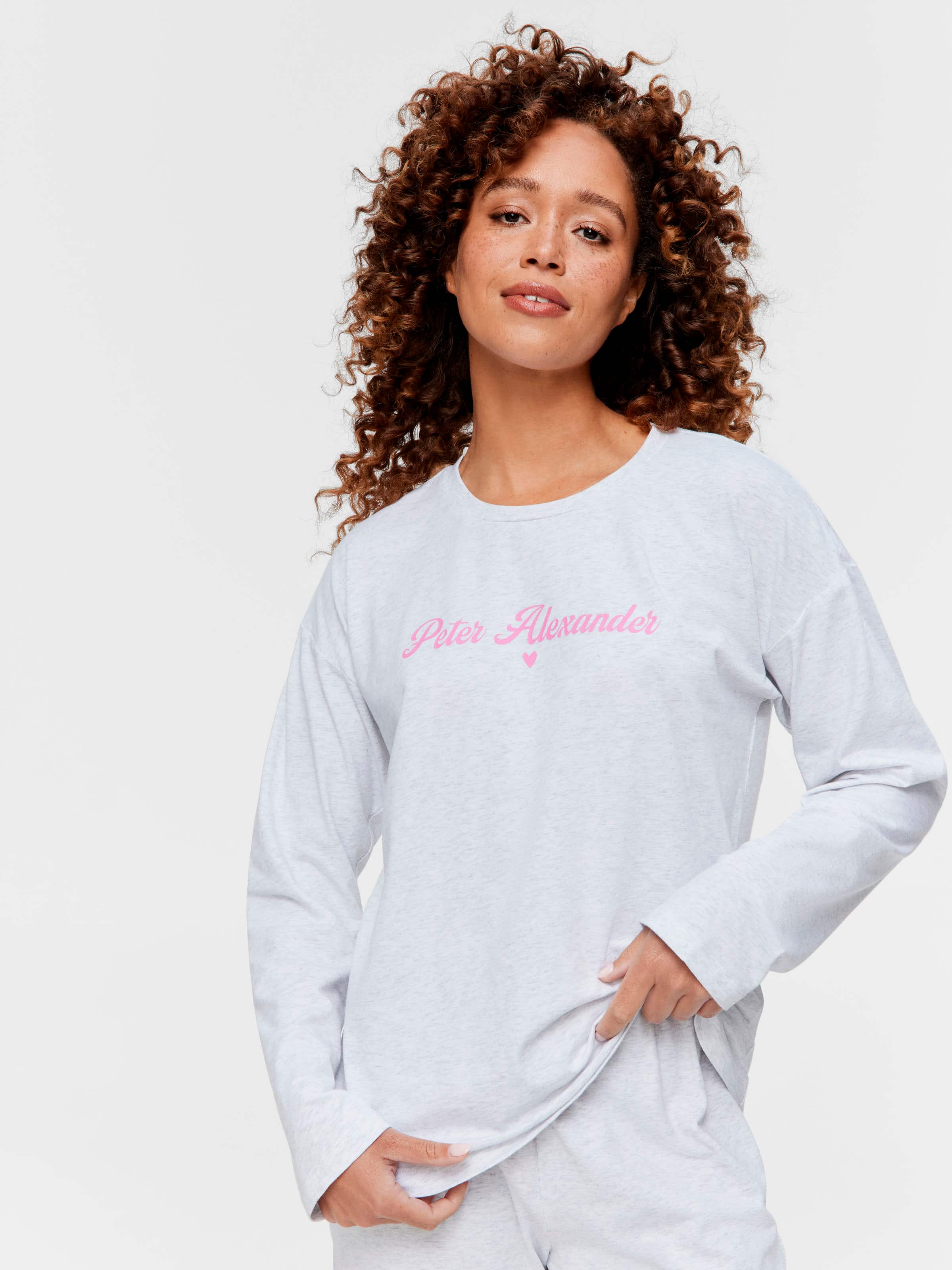 Grey Marle Long Sleeve Top